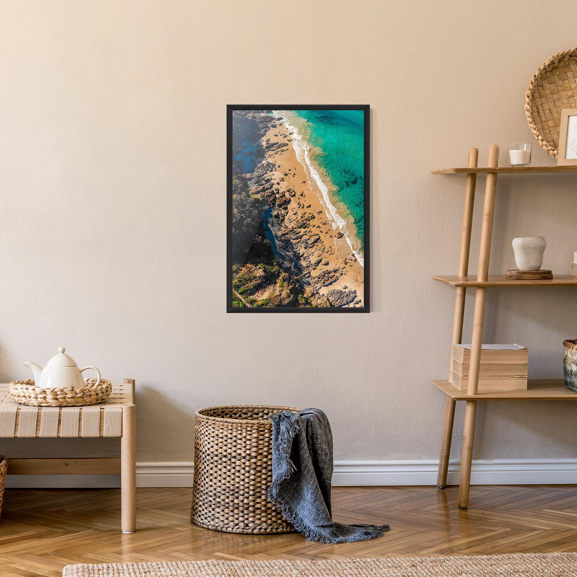 Gerahmte Poster Rocky Beach mockup 9