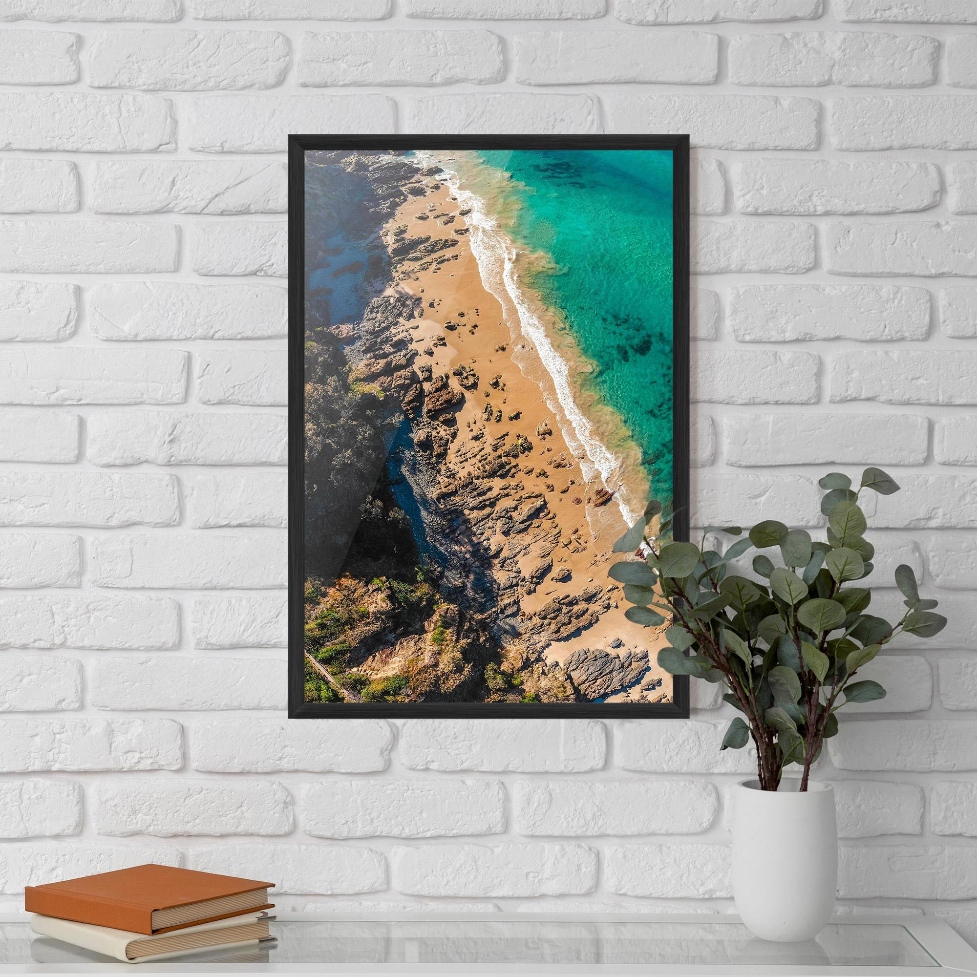 Gerahmte Poster Rocky Beach mockup 5