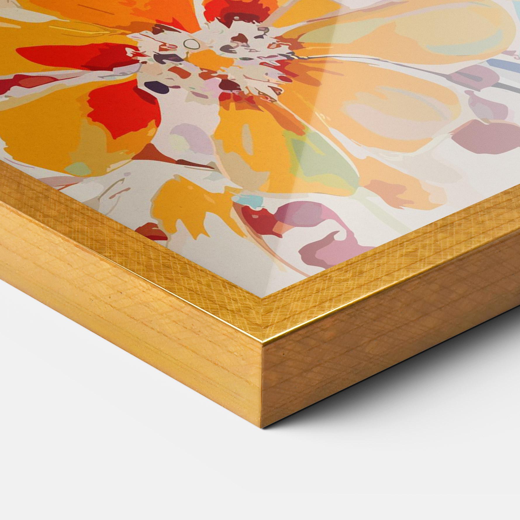 Gerahmte Poster Red Orange Spring mockup 3