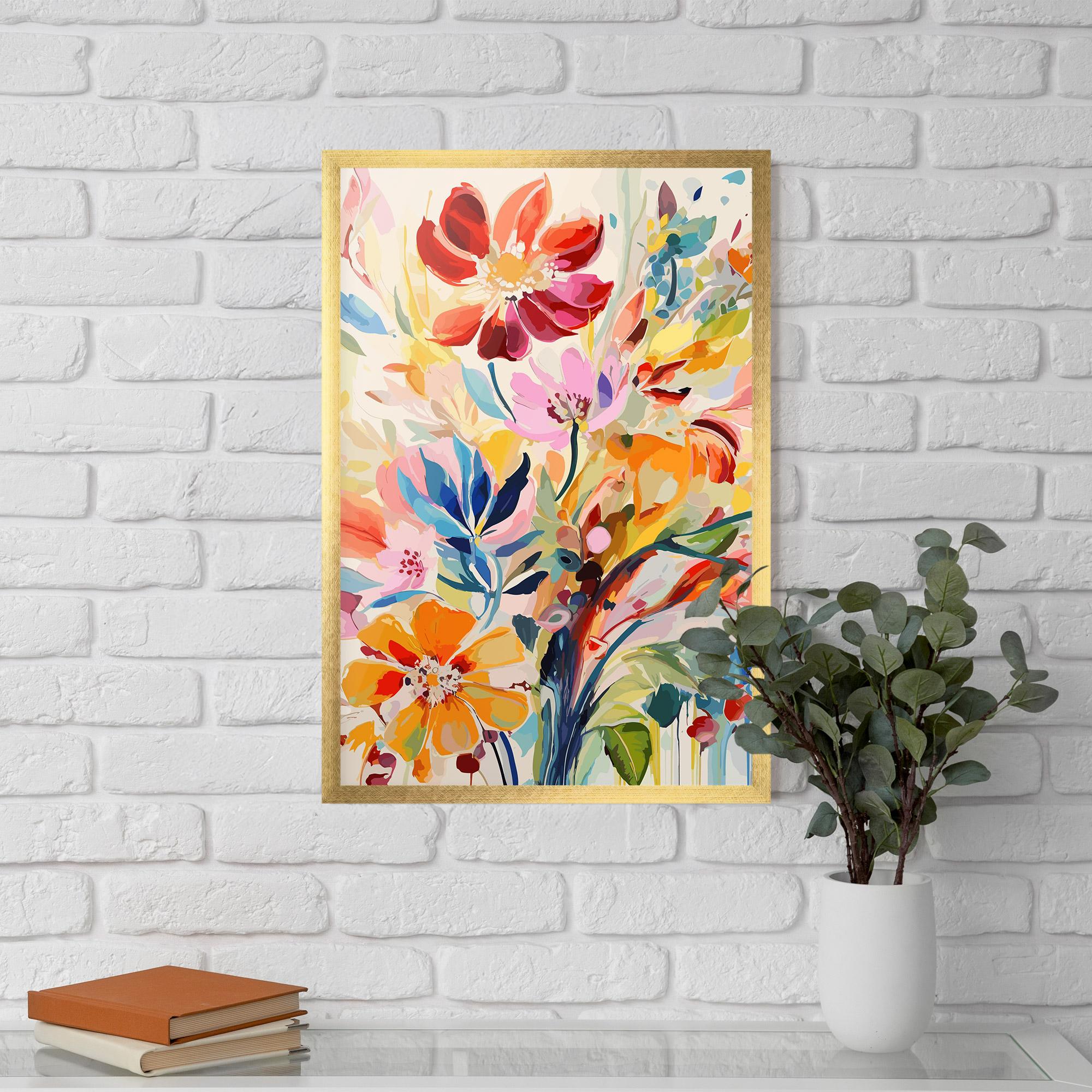 Gerahmte Poster Red Orange Spring mockup 5