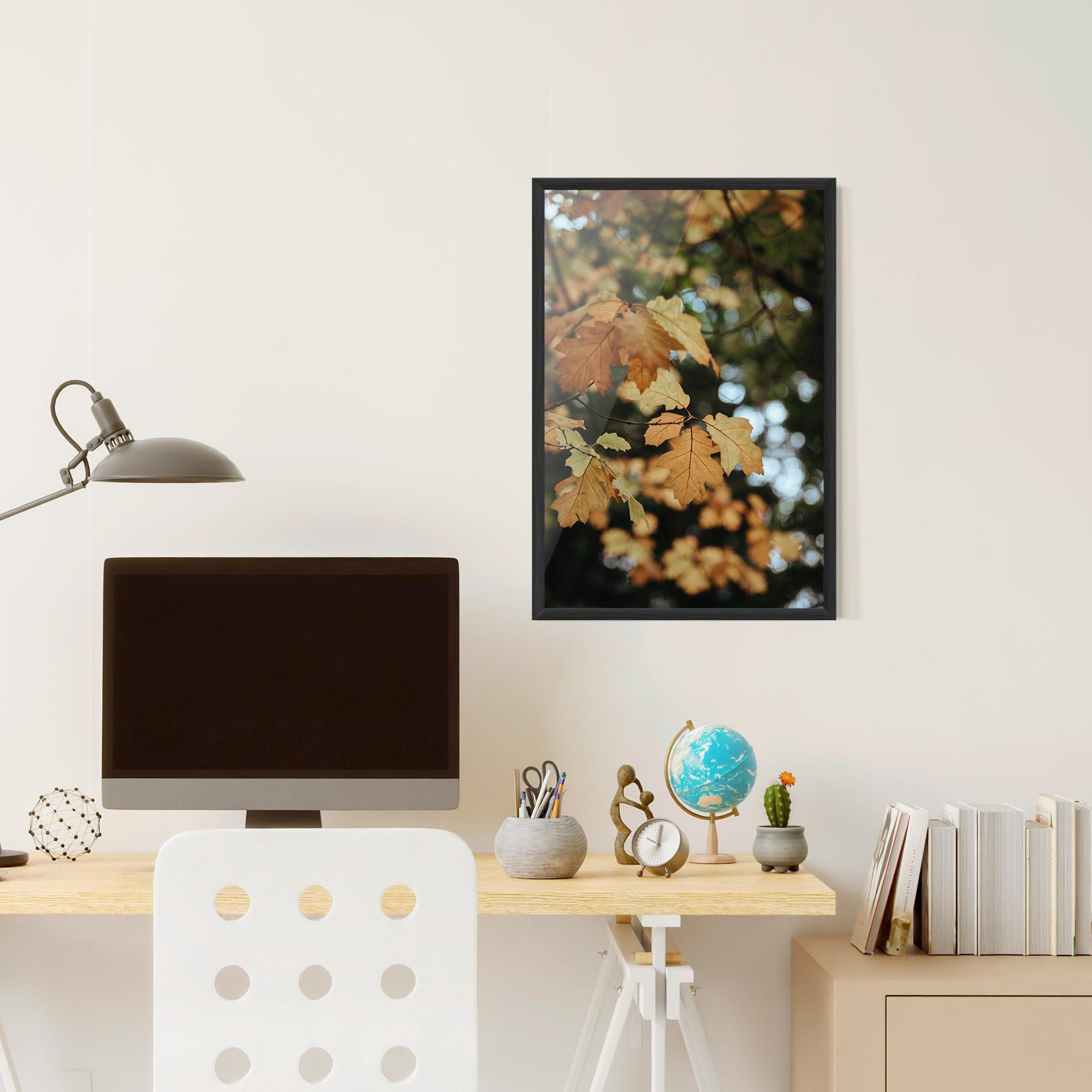 Gerahmte Poster Brown Leaves mockup 6
