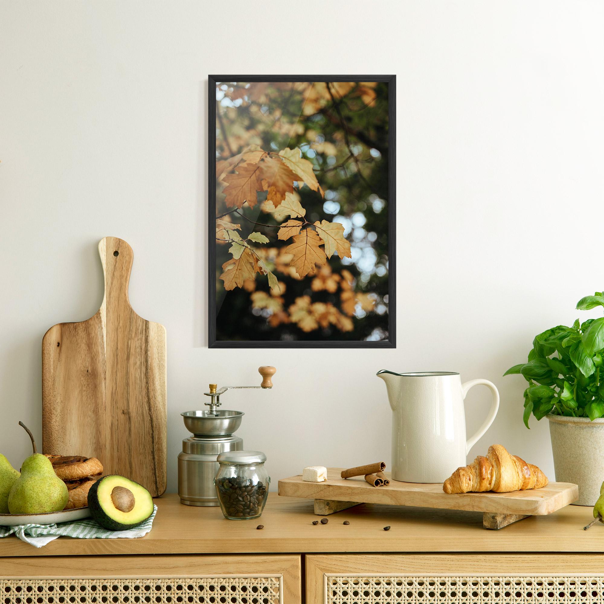 Gerahmte Poster Brown Leaves mockup 8
