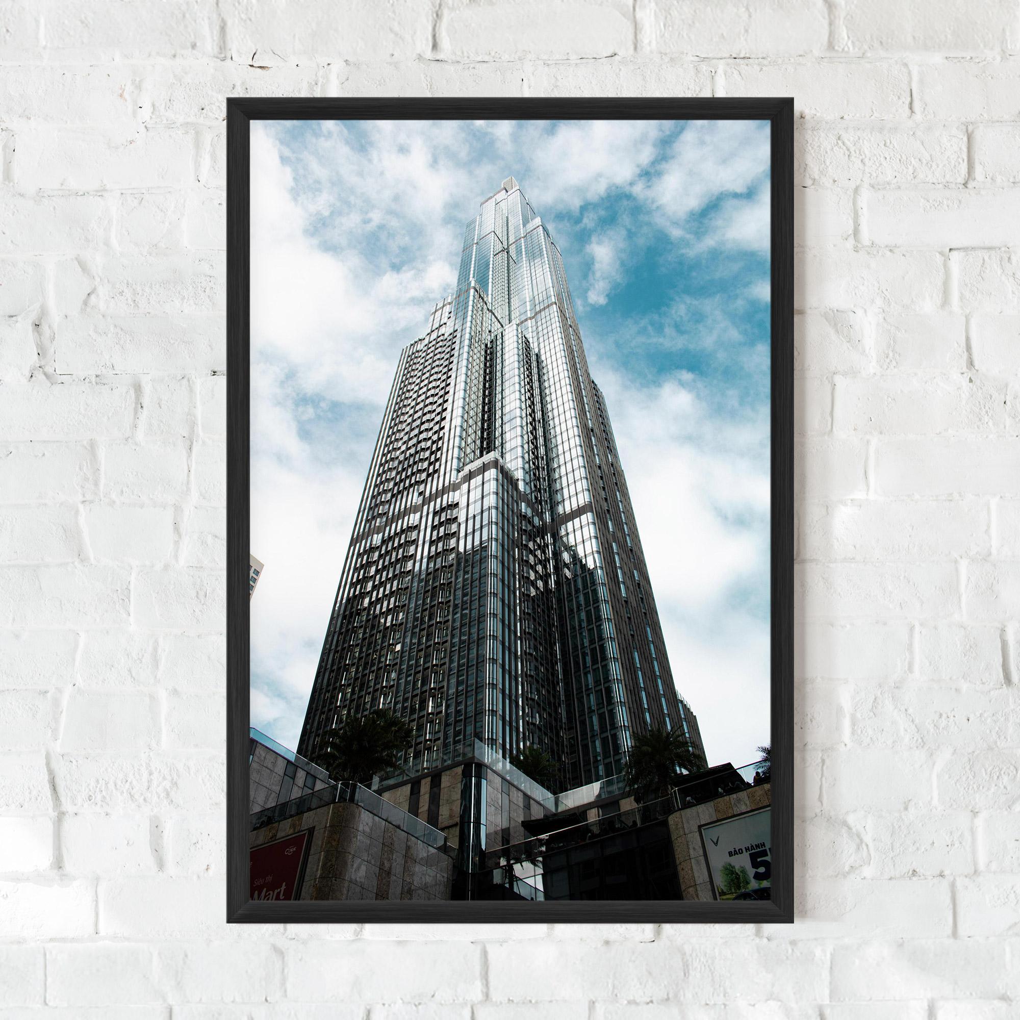 Gerahmte Poster High Building Sky mockup 0