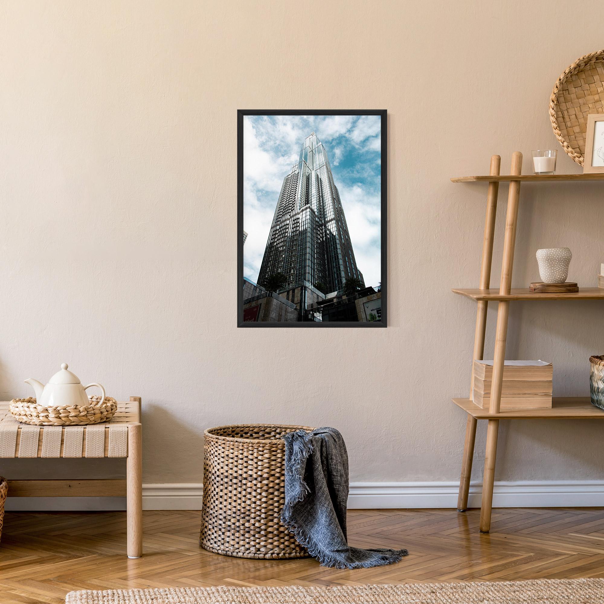 Gerahmte Poster High Building Sky mockup 9