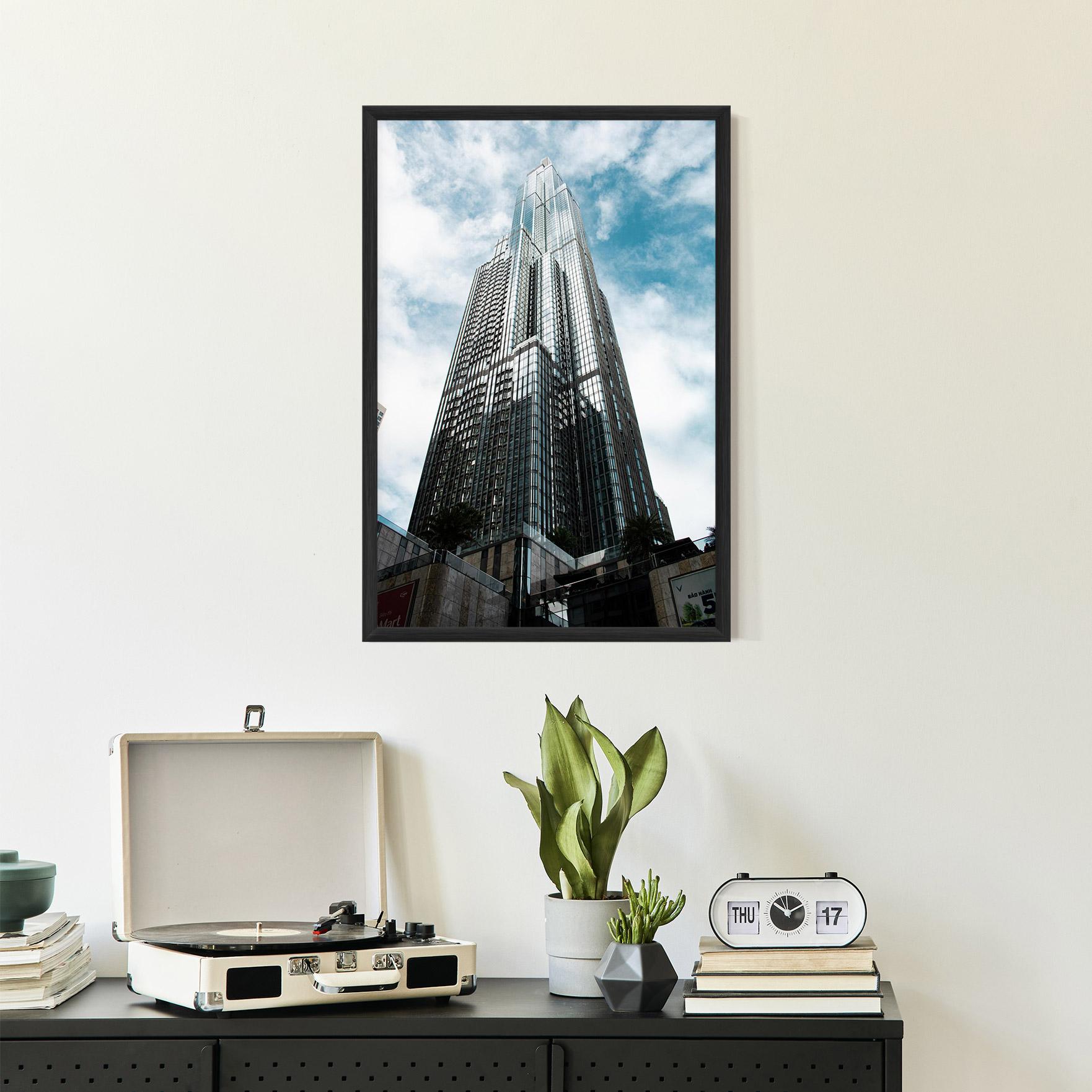 Gerahmte Poster High Building Sky mockup 2