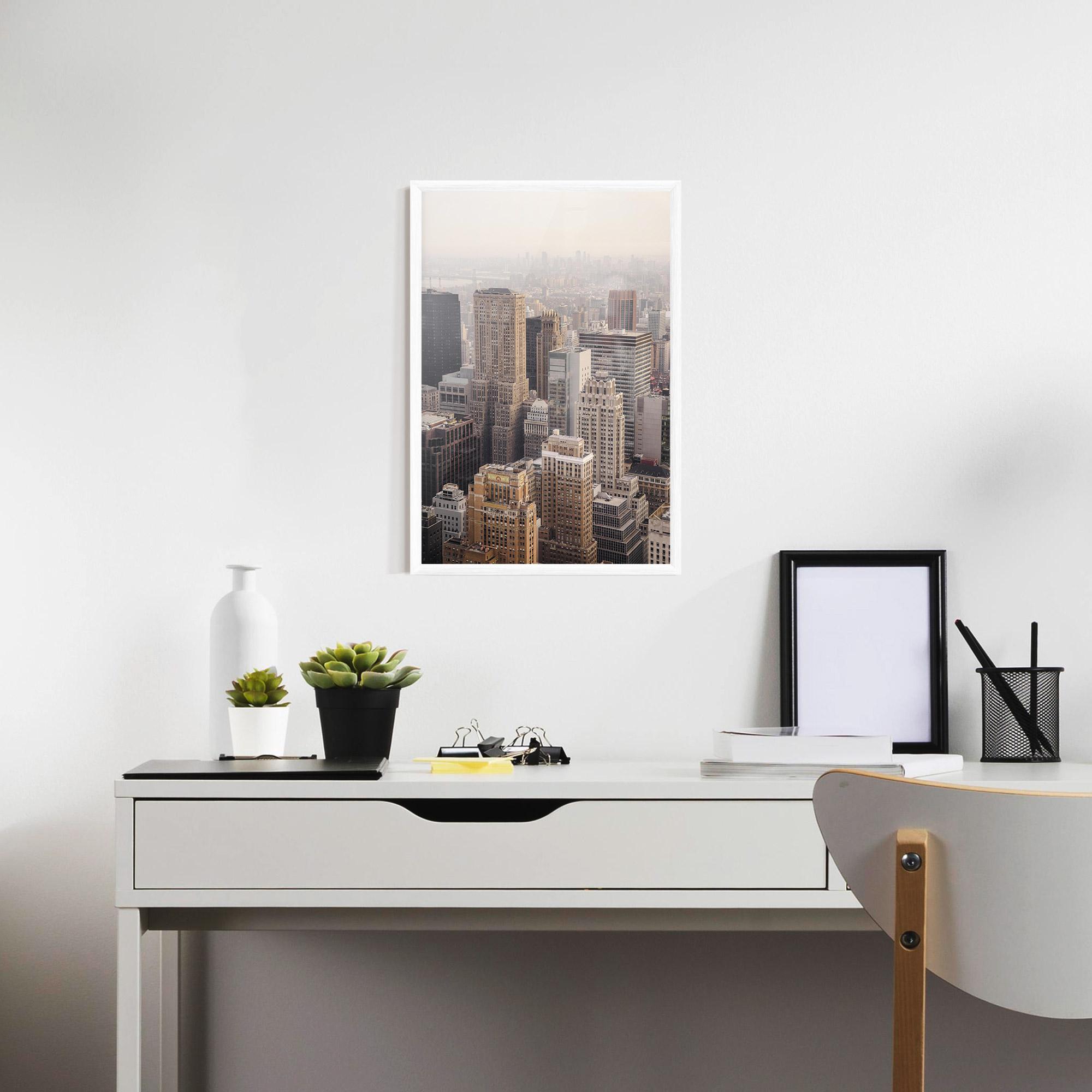 Gerahmte Poster Cream Tower mockup 7