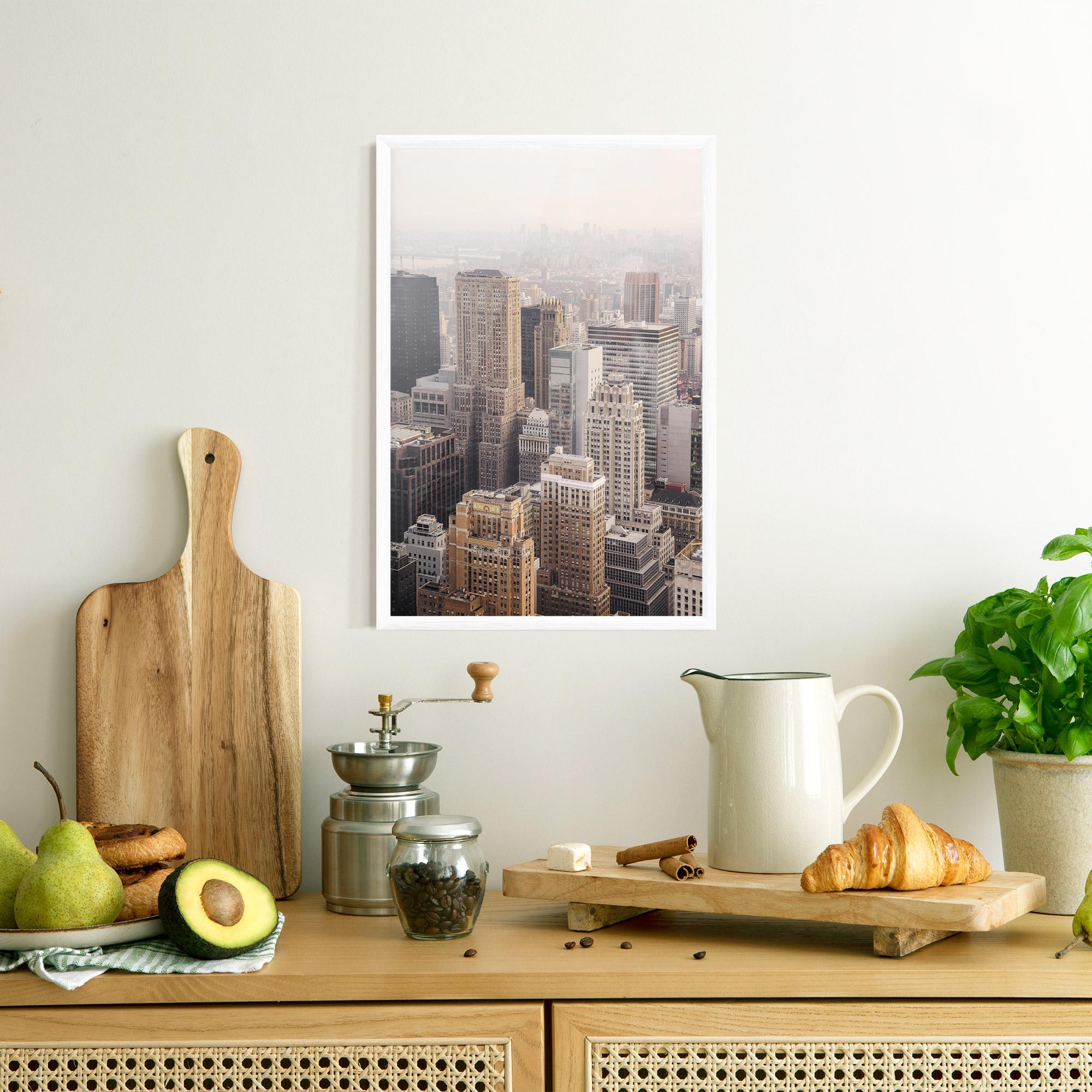 Gerahmte Poster Cream Tower mockup 8