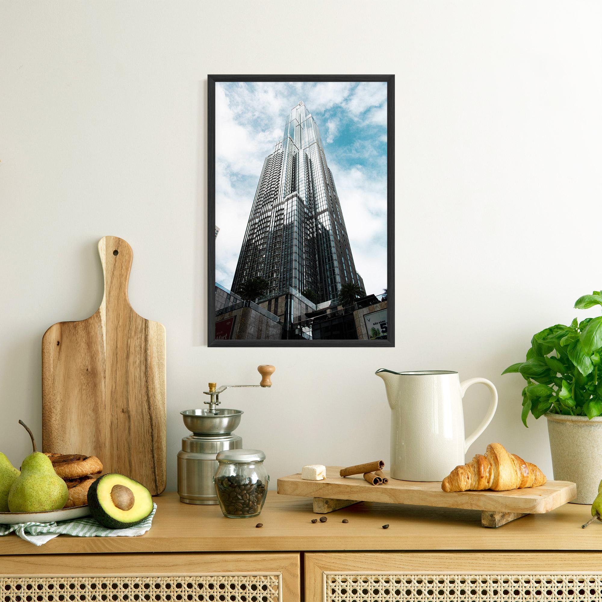 Gerahmte Poster High Building Sky mockup 8