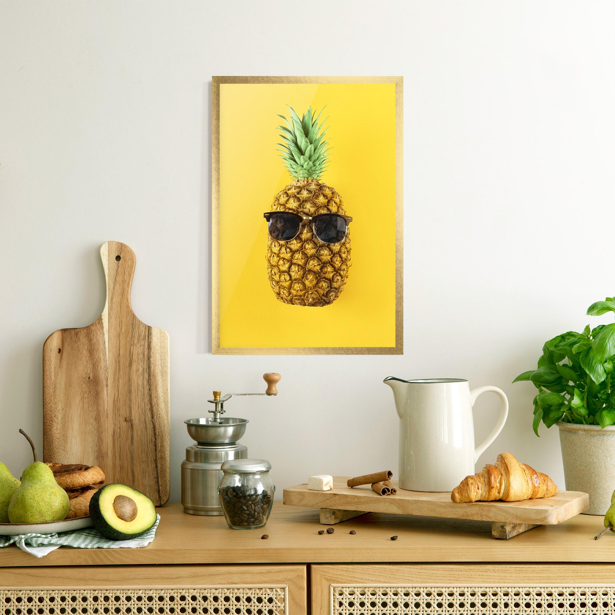 Gerahmte Poster Fresh Pineapple mockup 8
