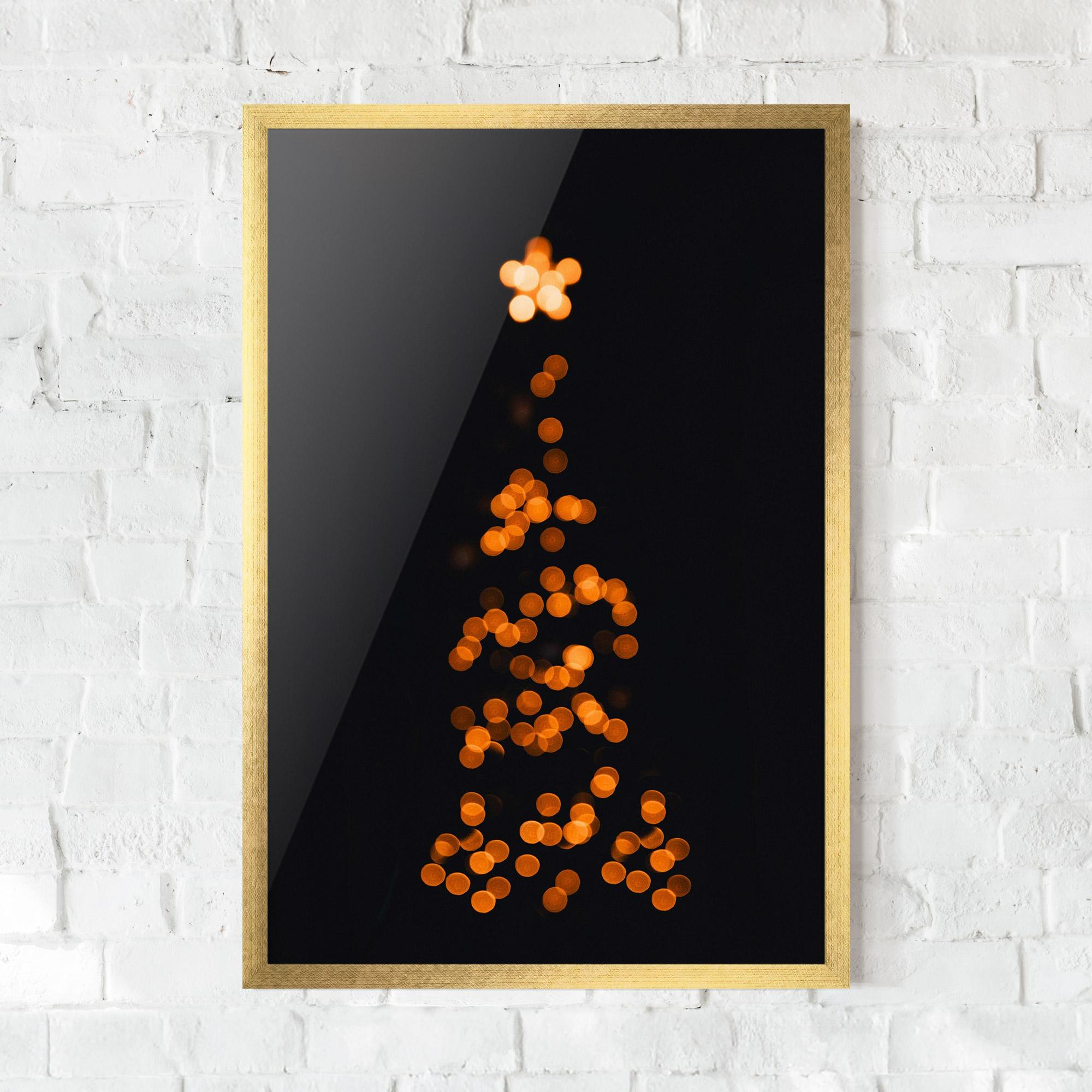 Gerahmte Poster Christmas Lights mockup 0