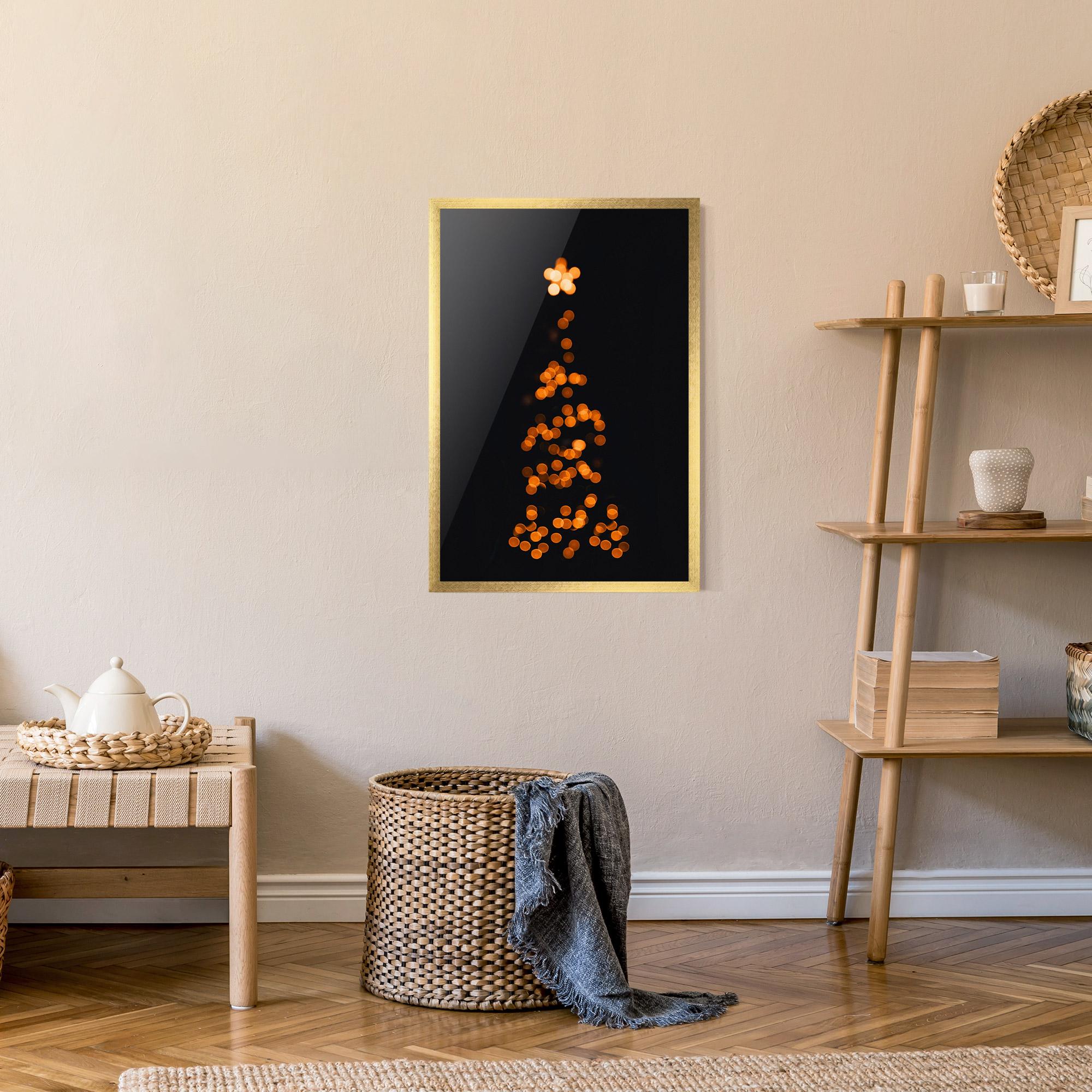 Gerahmte Poster Christmas Lights mockup 9