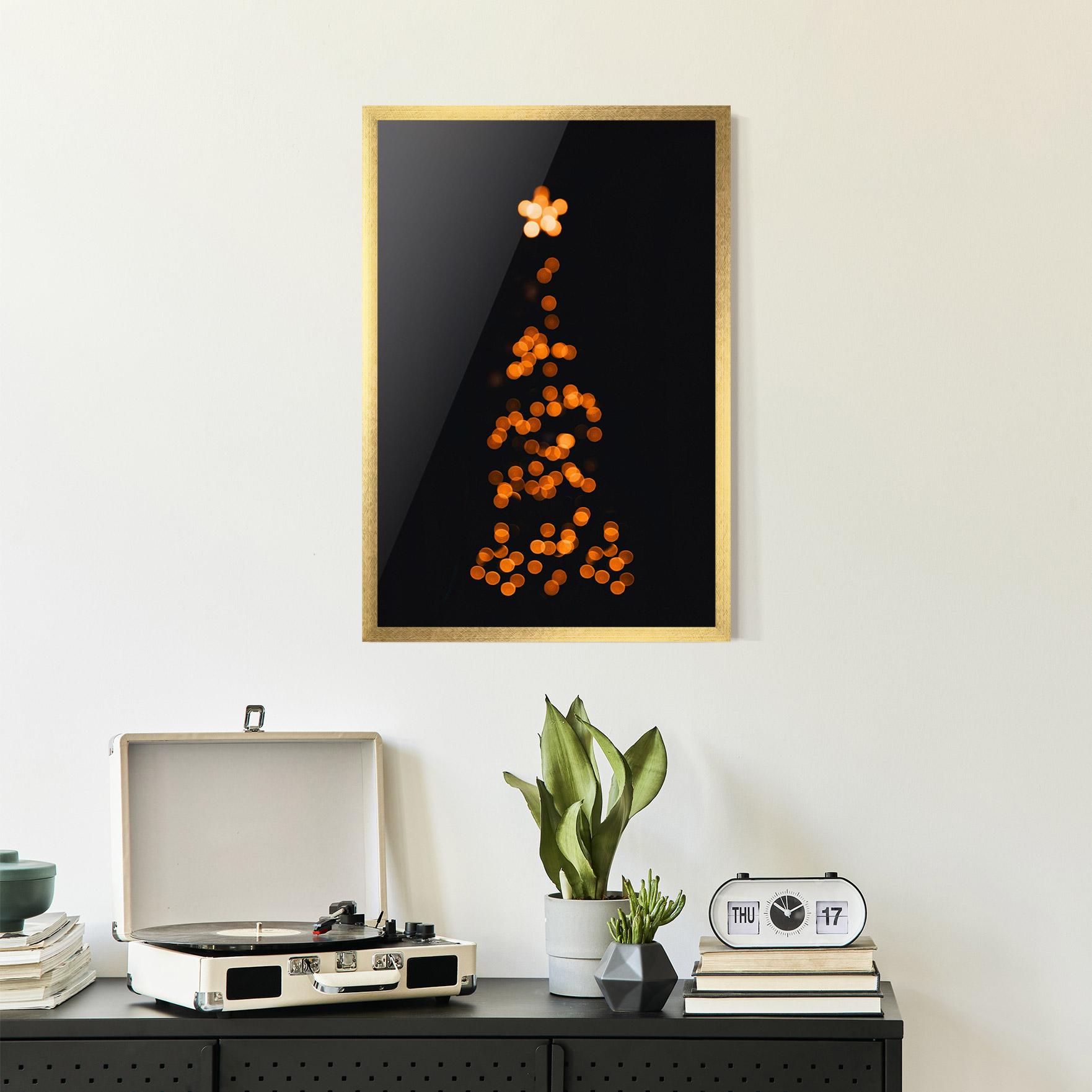 Gerahmte Poster Christmas Lights mockup 2