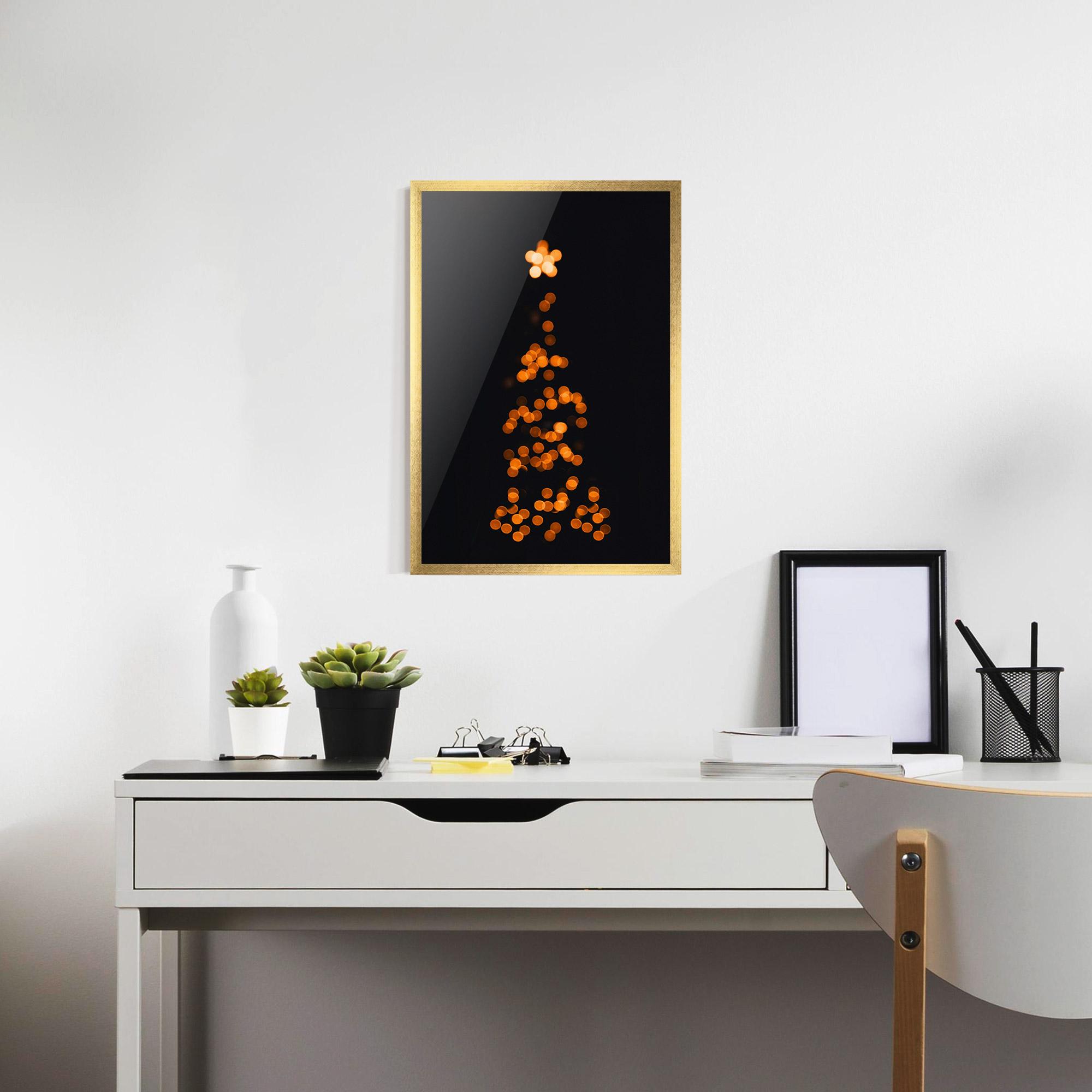 Gerahmte Poster Christmas Lights mockup 7