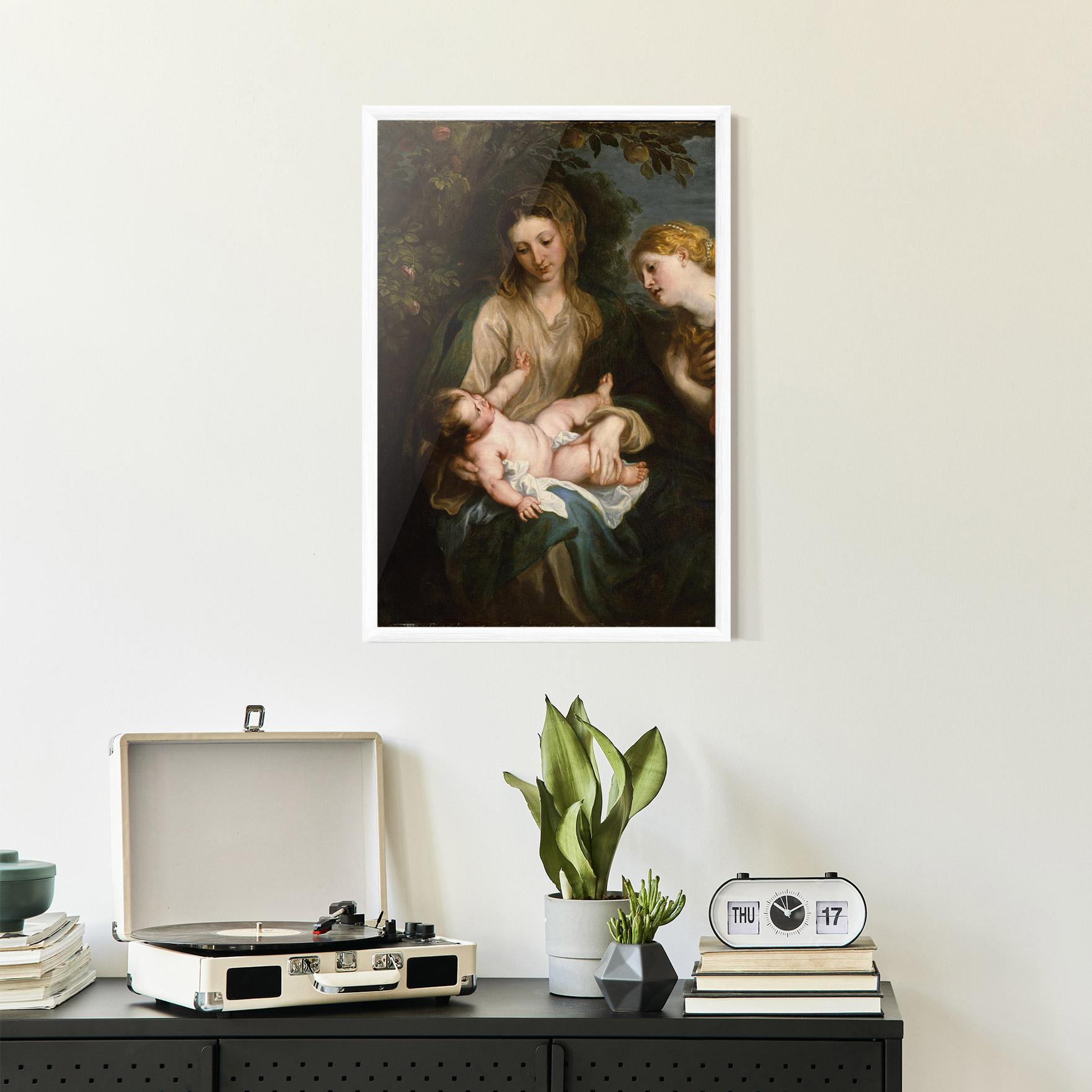 Gerahmte Poster Looking At Baby mockup 2