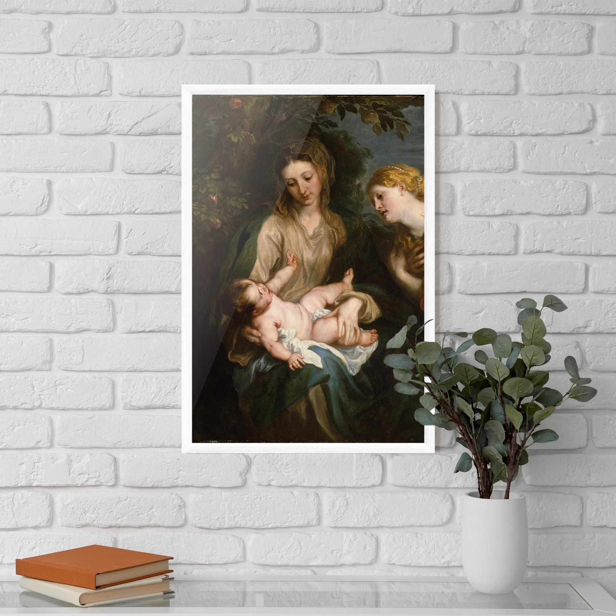 Gerahmte Poster Looking At Baby mockup 5