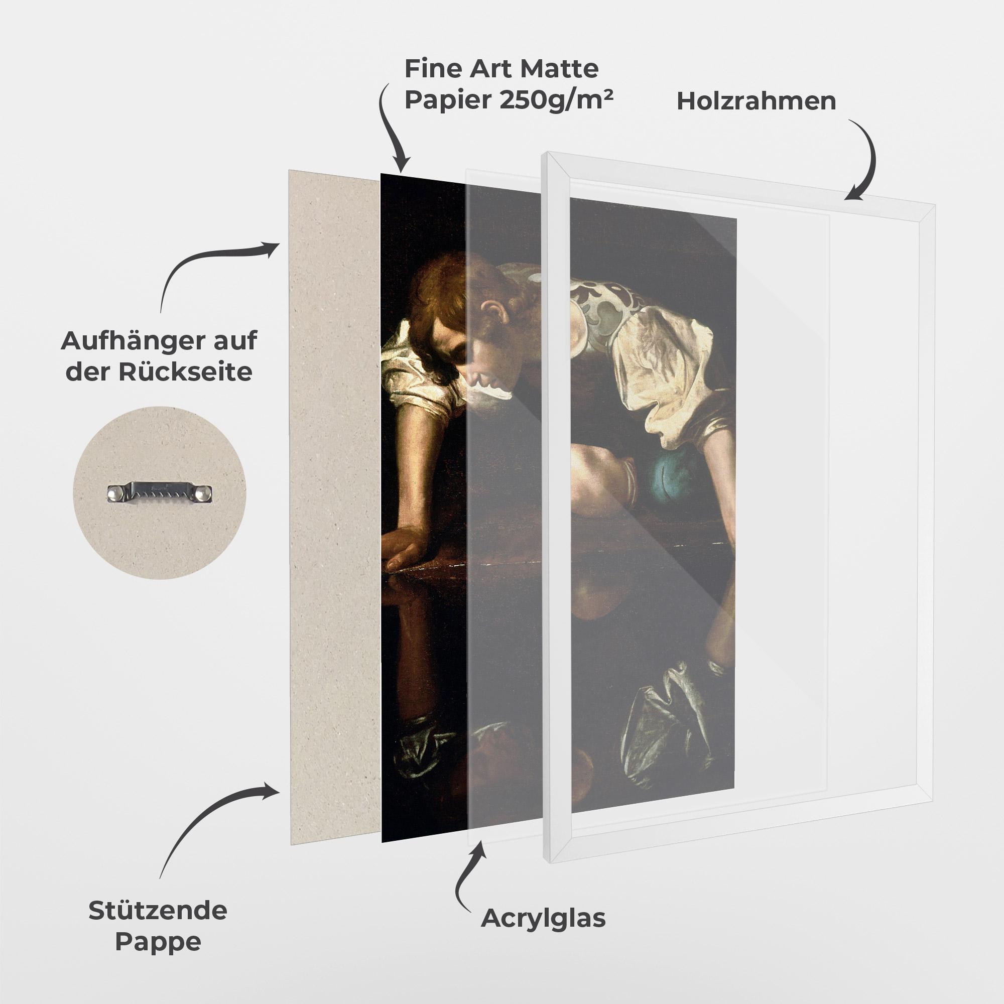 Gerahmte Poster Narcissus mockup 1