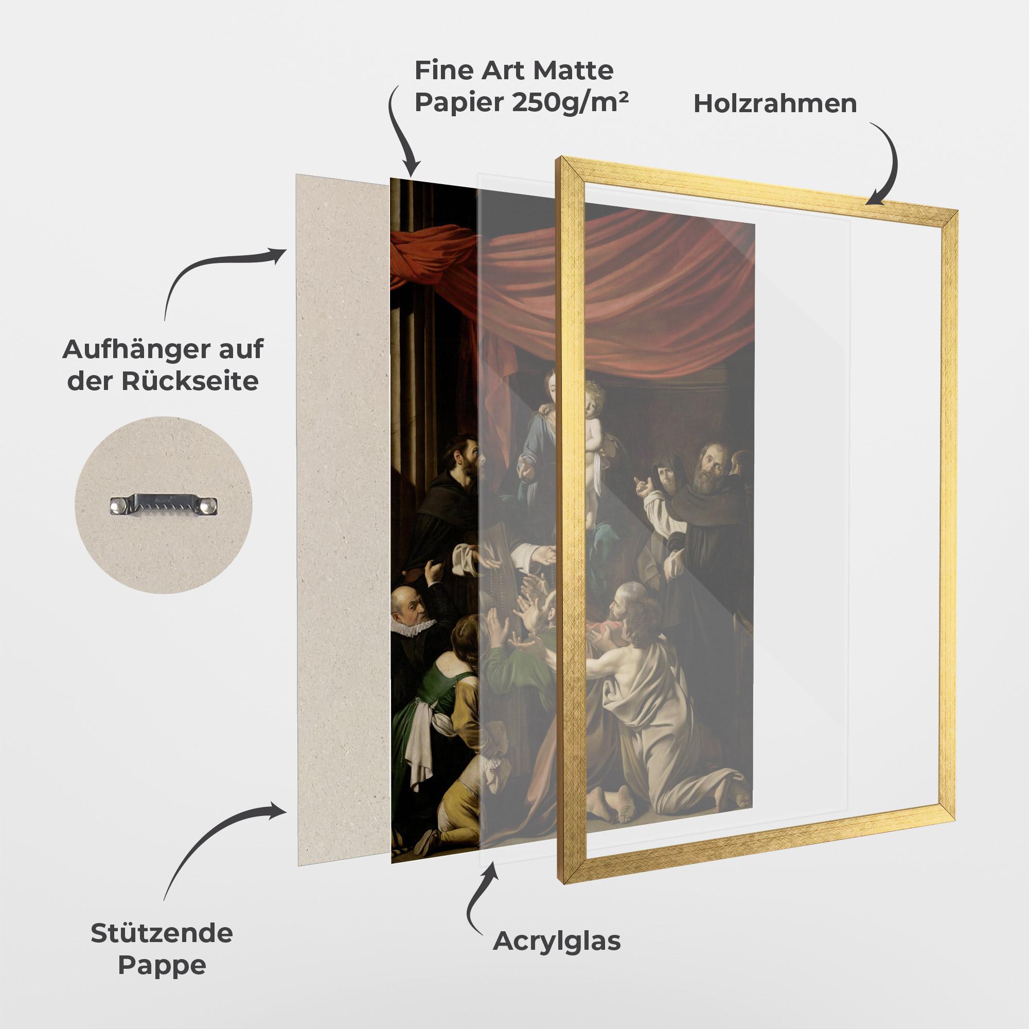 Gerahmte Poster Madonna Of The Rosary mockup 1