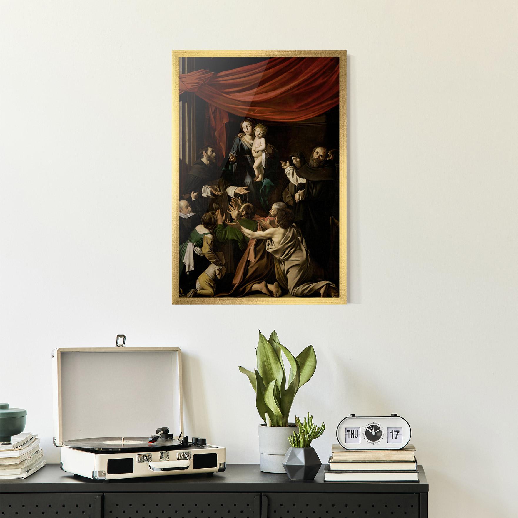 Gerahmte Poster Madonna Of The Rosary mockup 2