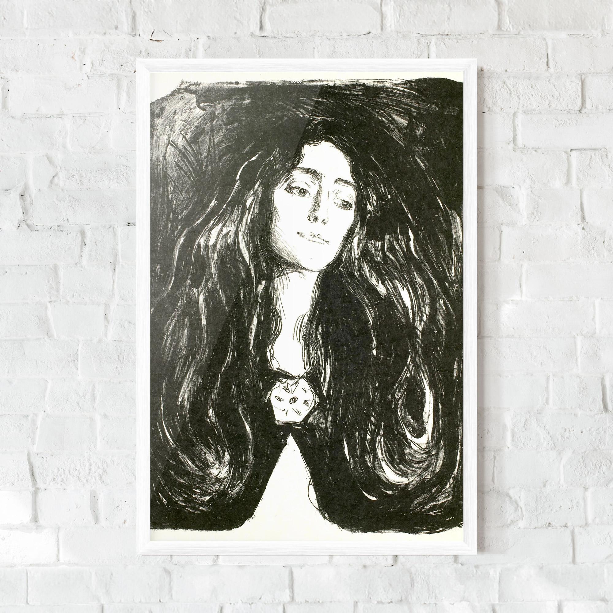 Gerahmte Poster The Brooch Eva Mudocci mockup 0