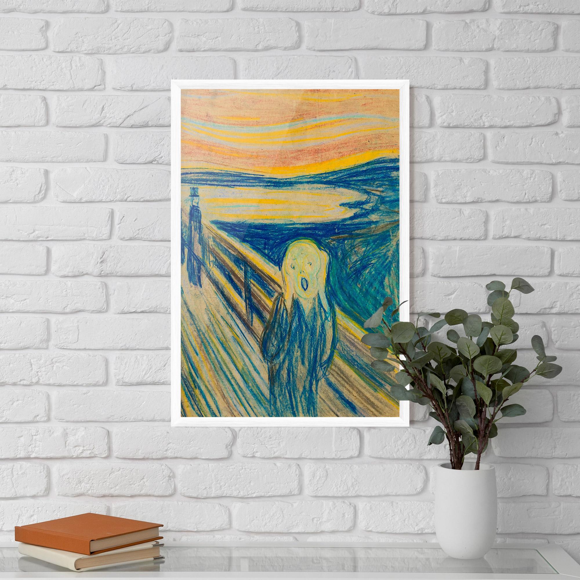 Gerahmte Poster Skrik_1893 mockup 5