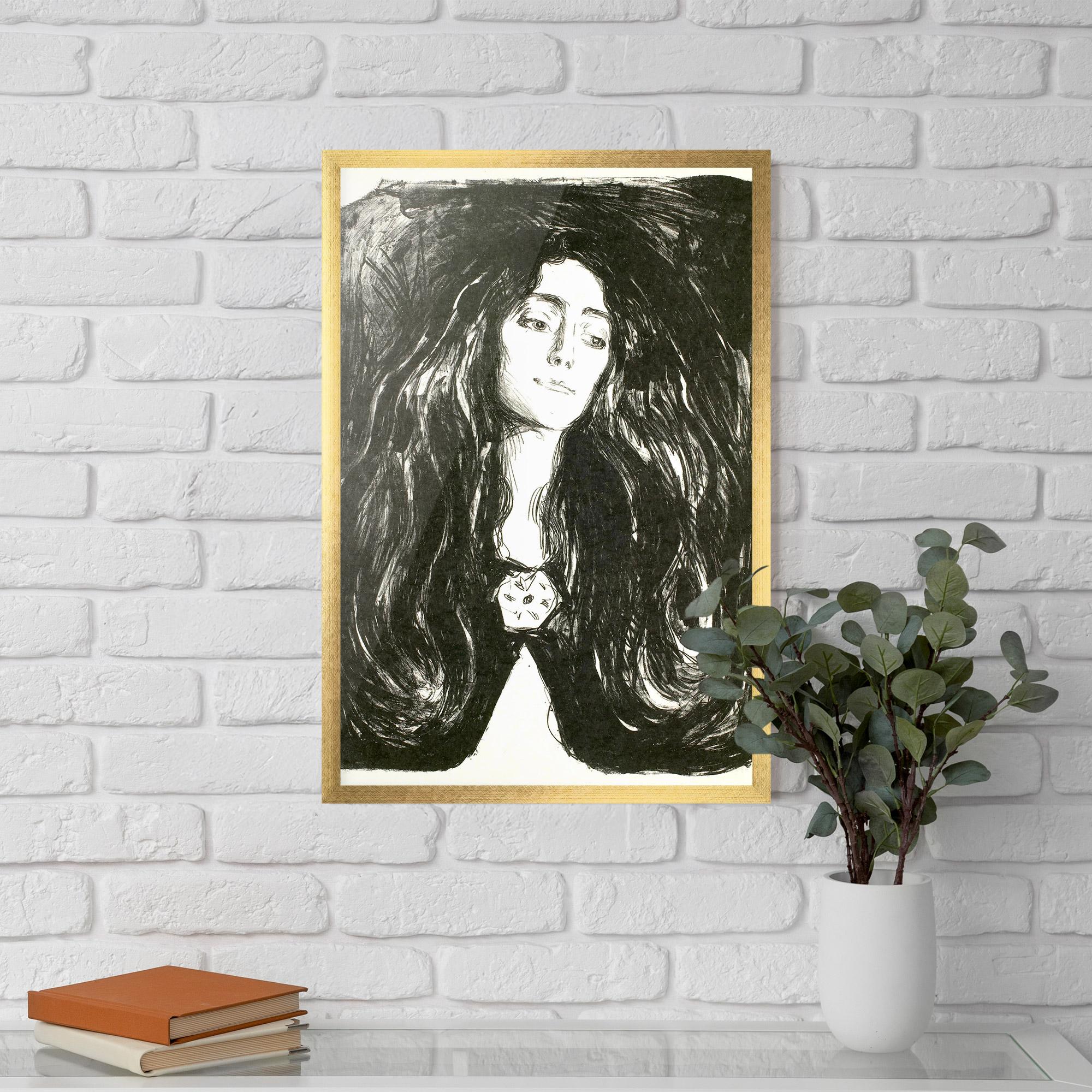 Gerahmte Poster The Brooch Eva Mudocci mockup 5