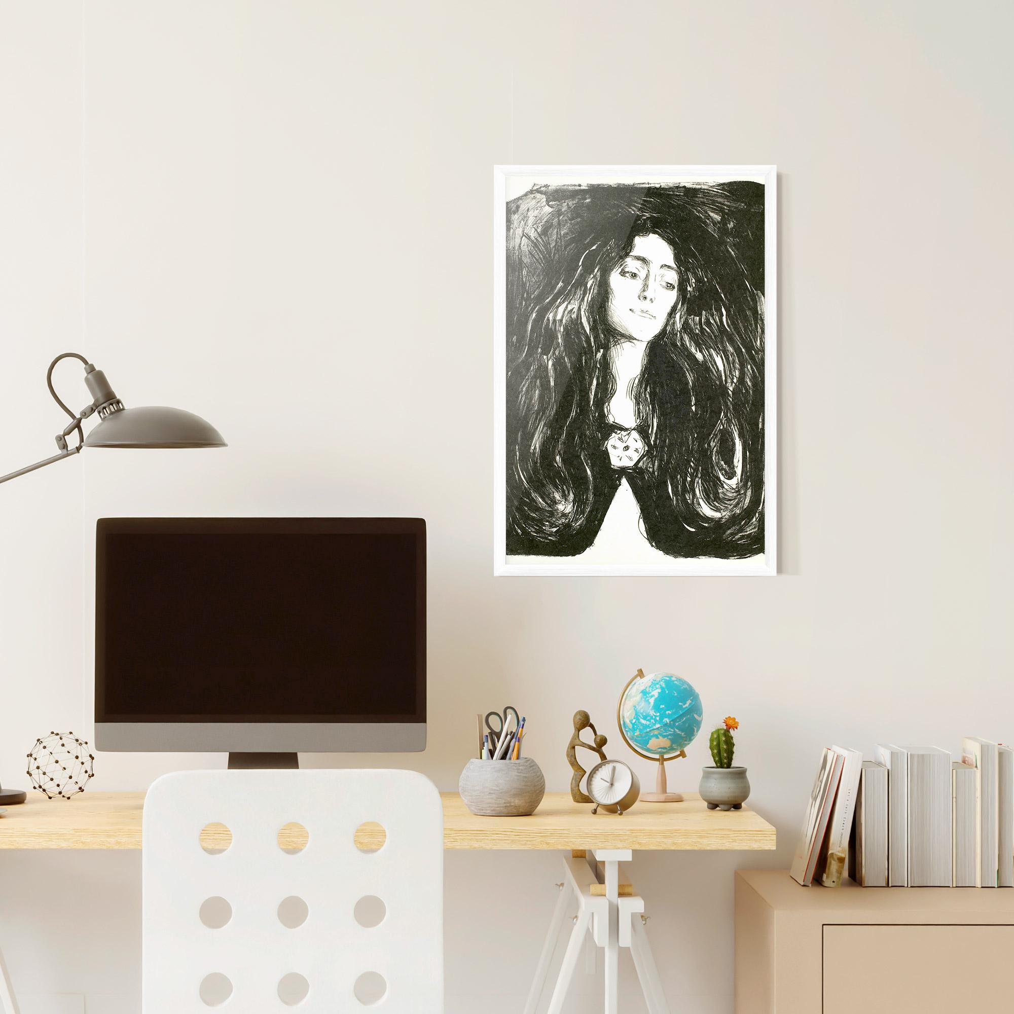 Gerahmte Poster The Brooch Eva Mudocci mockup 6