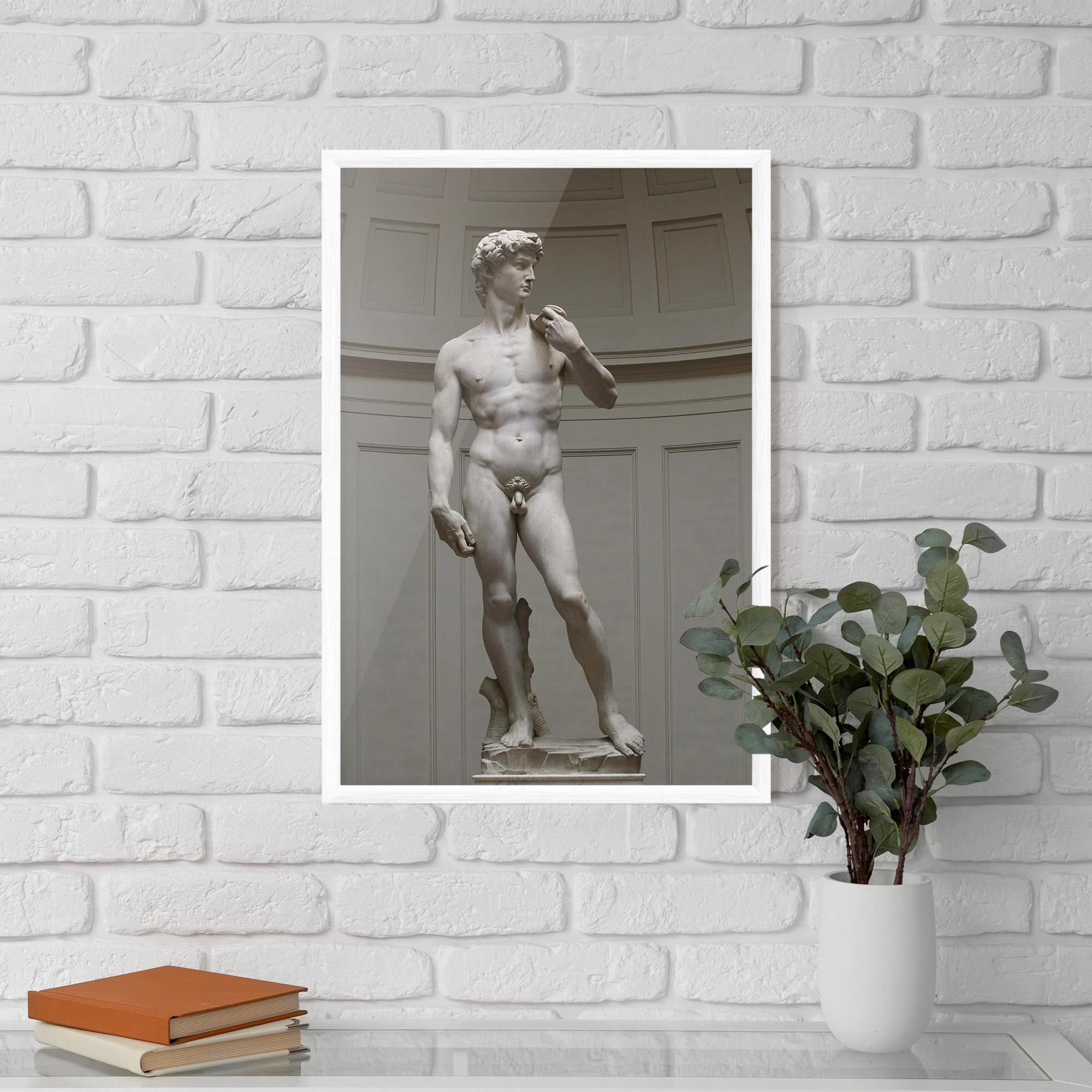 Gerahmte Poster Michelangelo Statue mockup 5