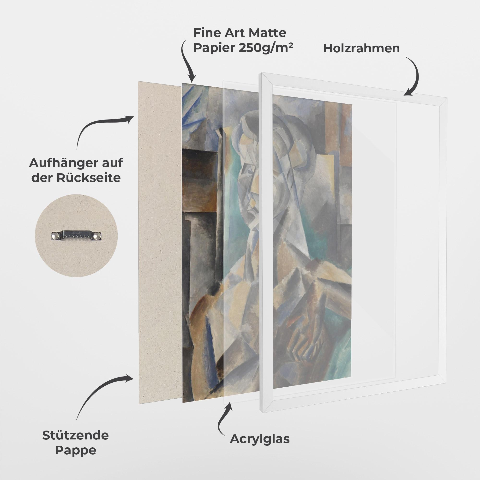 Gerahmte Poster Buste De Femme mockup 1