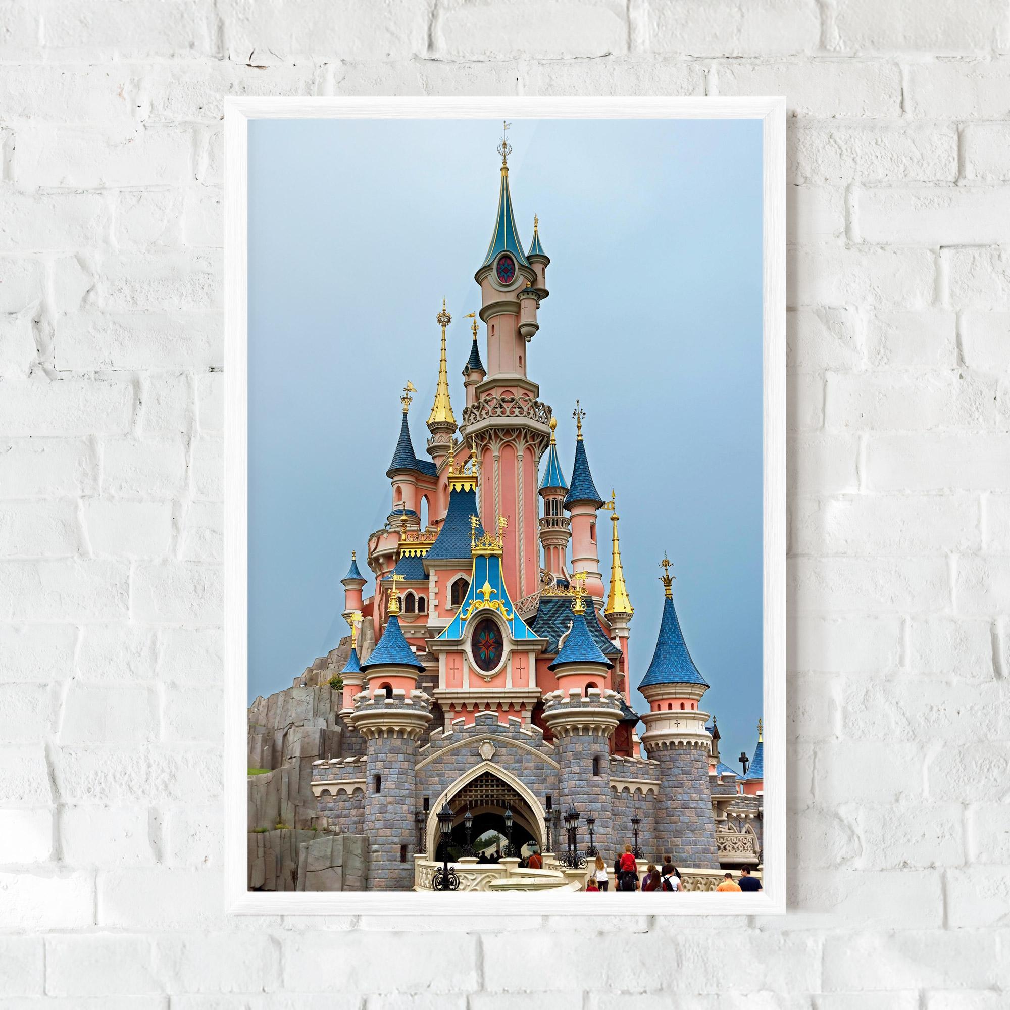 Gerahmte Poster Disneyland Castle mockup 0