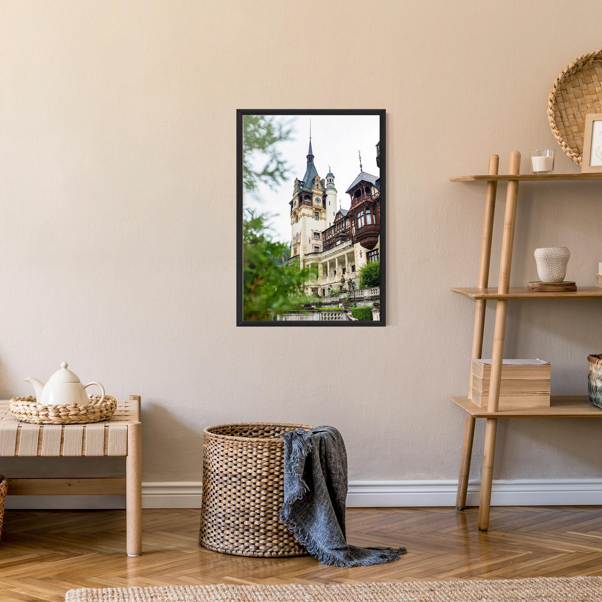 Gerahmte Poster Peles Castle Romania mockup 9
