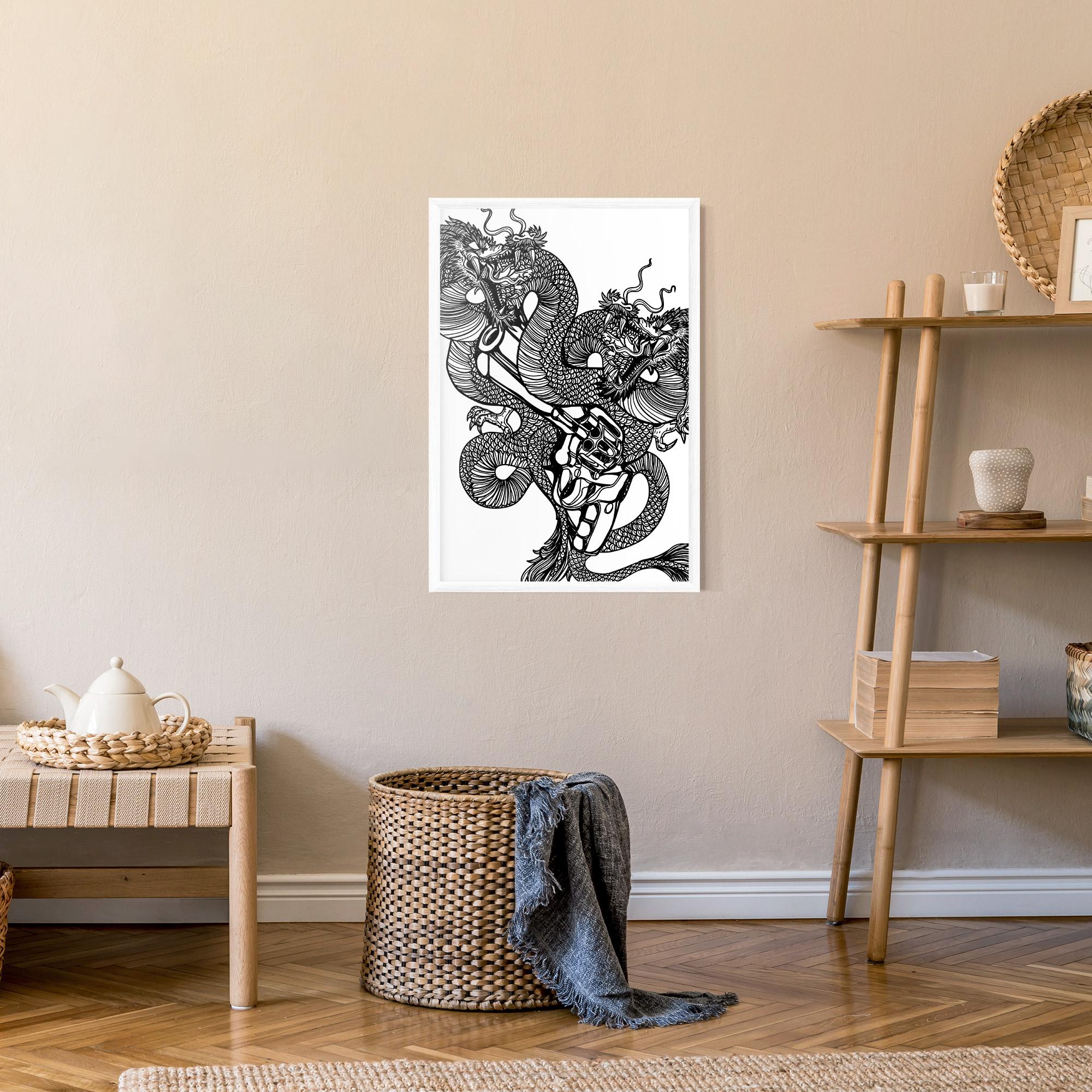Gerahmte Poster Dragon Gun mockup 9