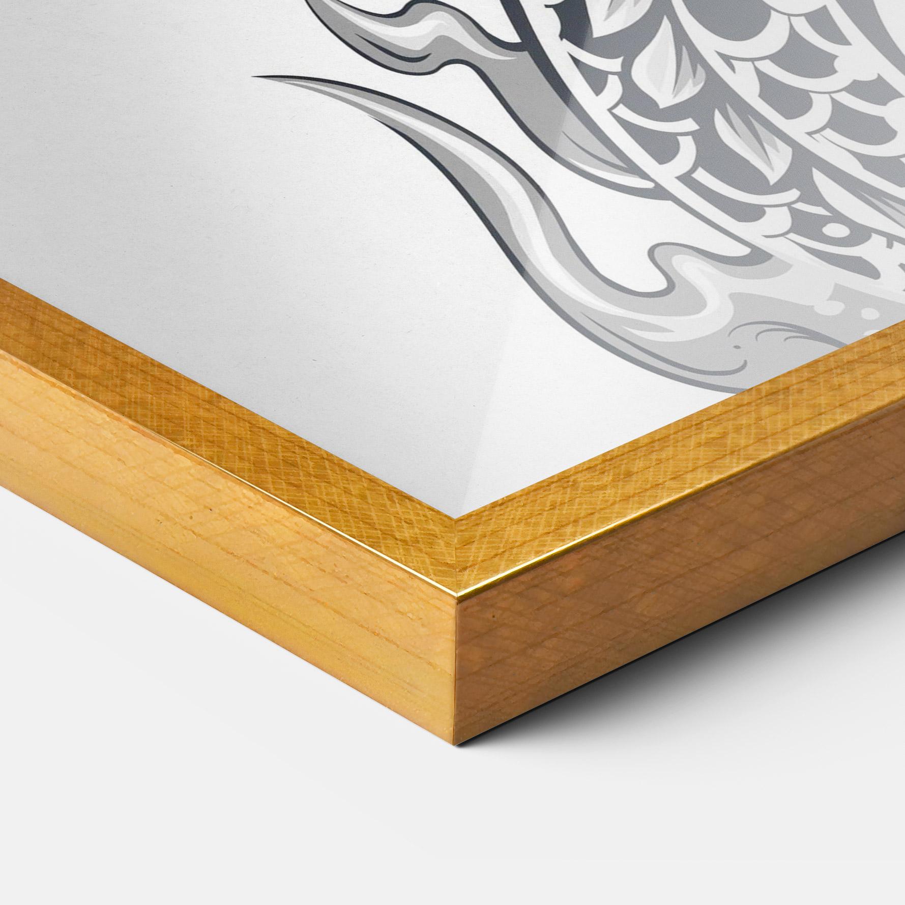 Gerahmte Poster Dragon Line mockup 3