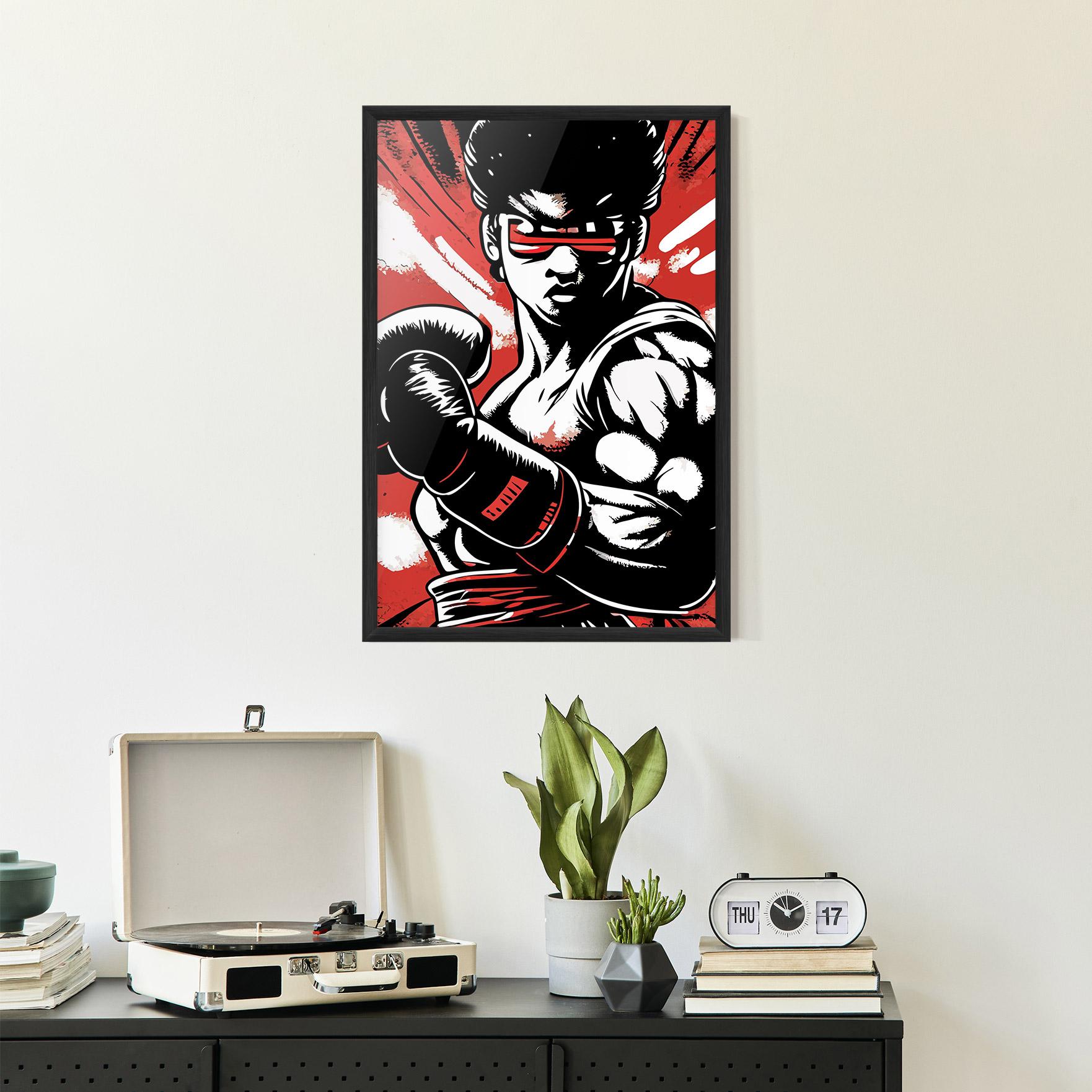 Gerahmte Poster Video Game Box mockup 2