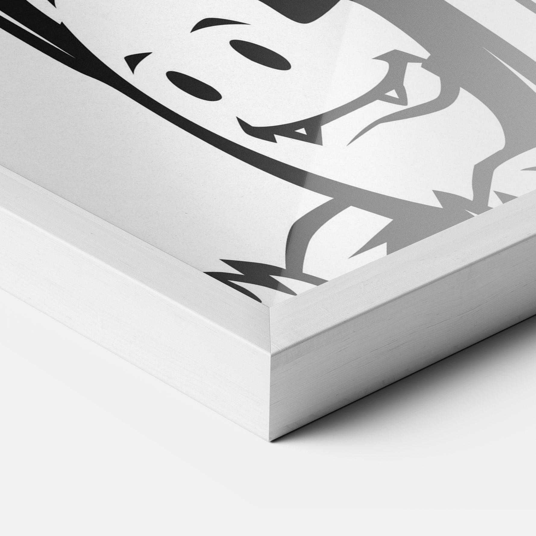 Gerahmte Poster Woman Boxing mockup 3