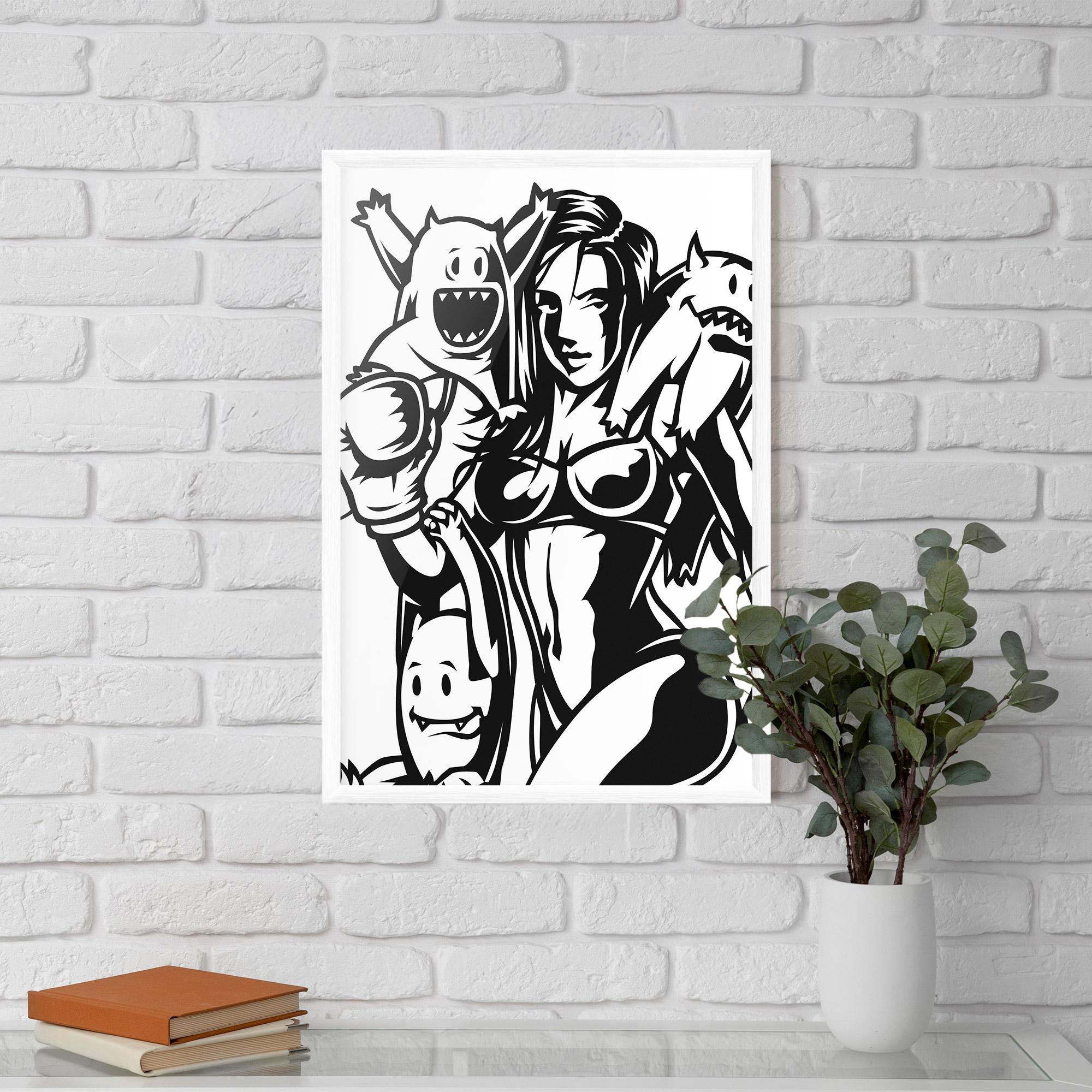 Gerahmte Poster Woman Boxing mockup 5