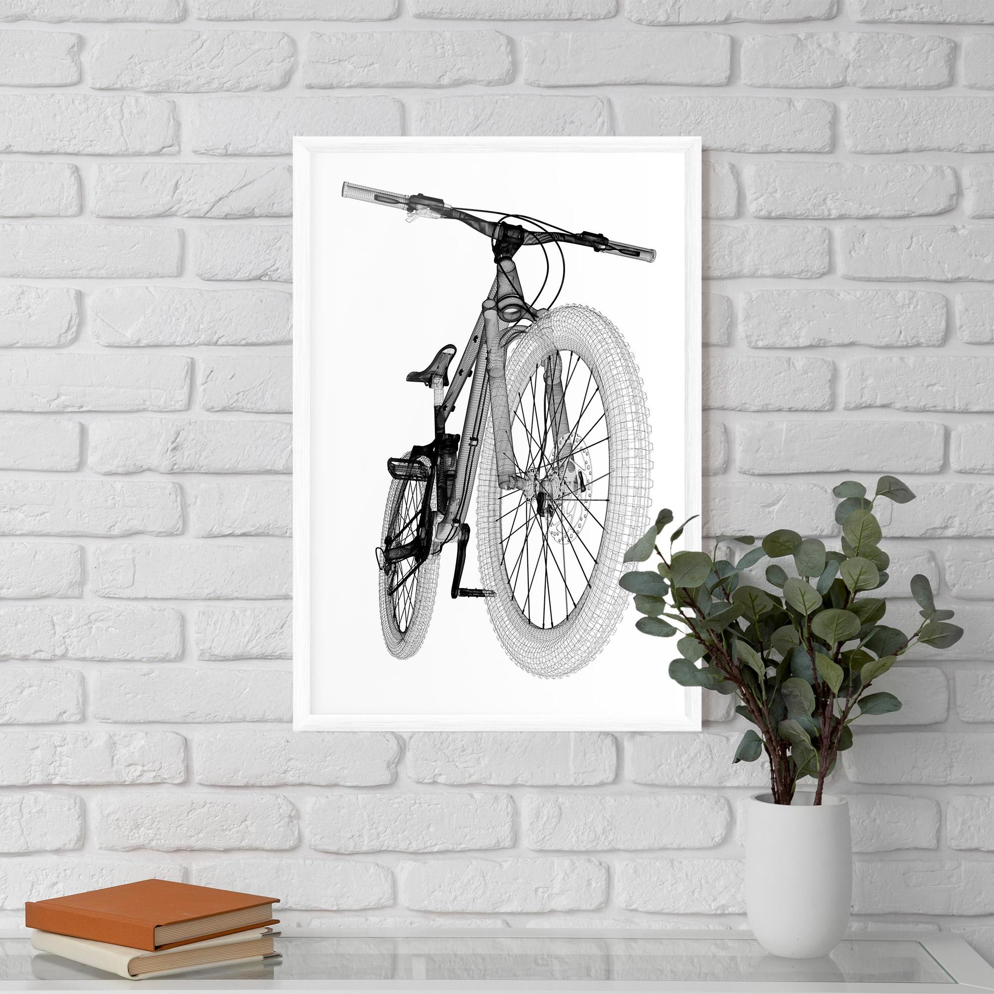 Gerahmte Poster Mountain Bicycle 3d Model mockup 5