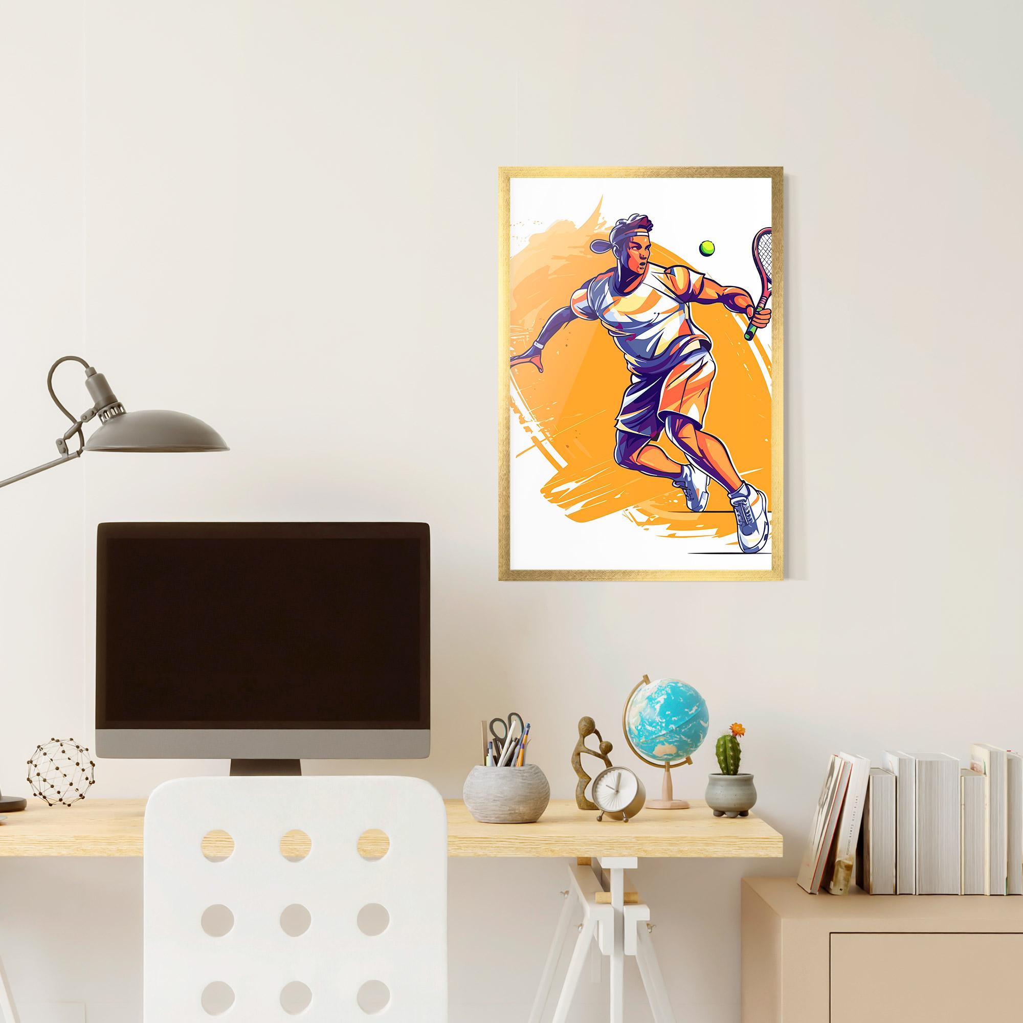 Gerahmte Poster Tennis Woman mockup 6