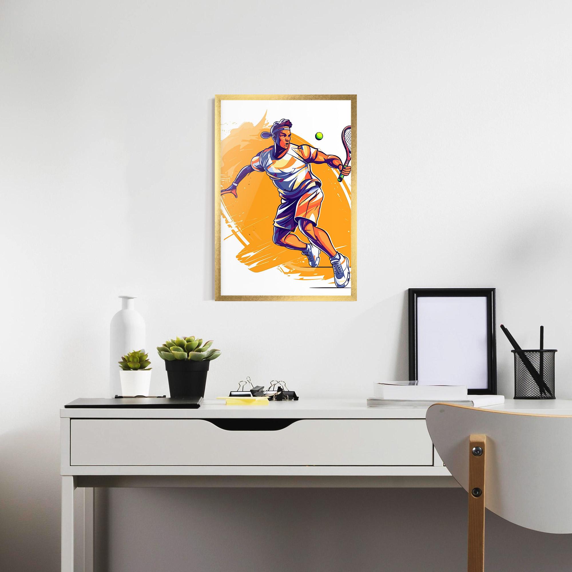 Gerahmte Poster Tennis Woman mockup 7