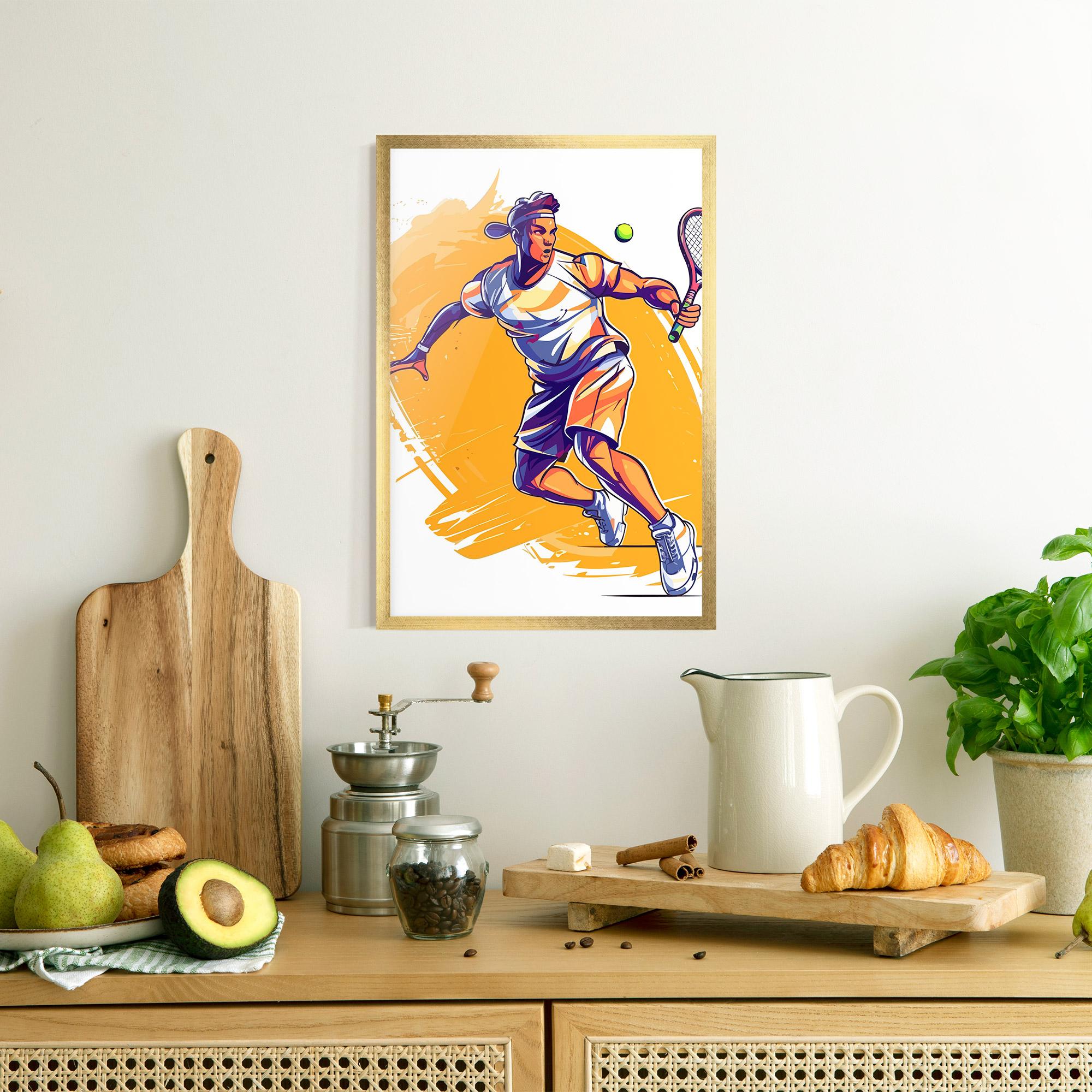 Gerahmte Poster Tennis Woman mockup 8
