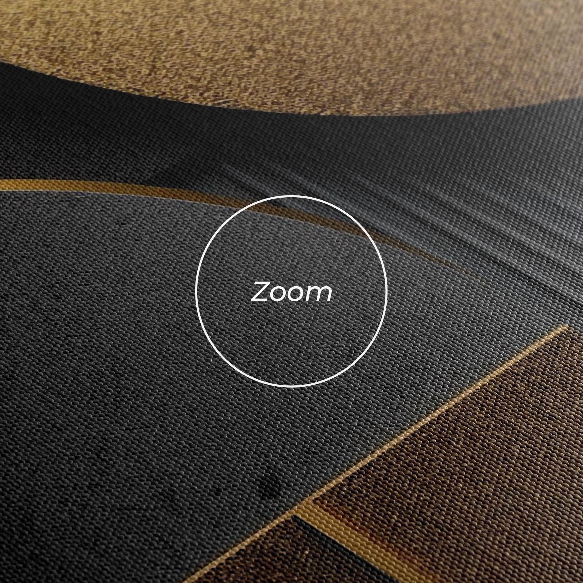 Leinwandbild Gold With Grey Circle mockup 3