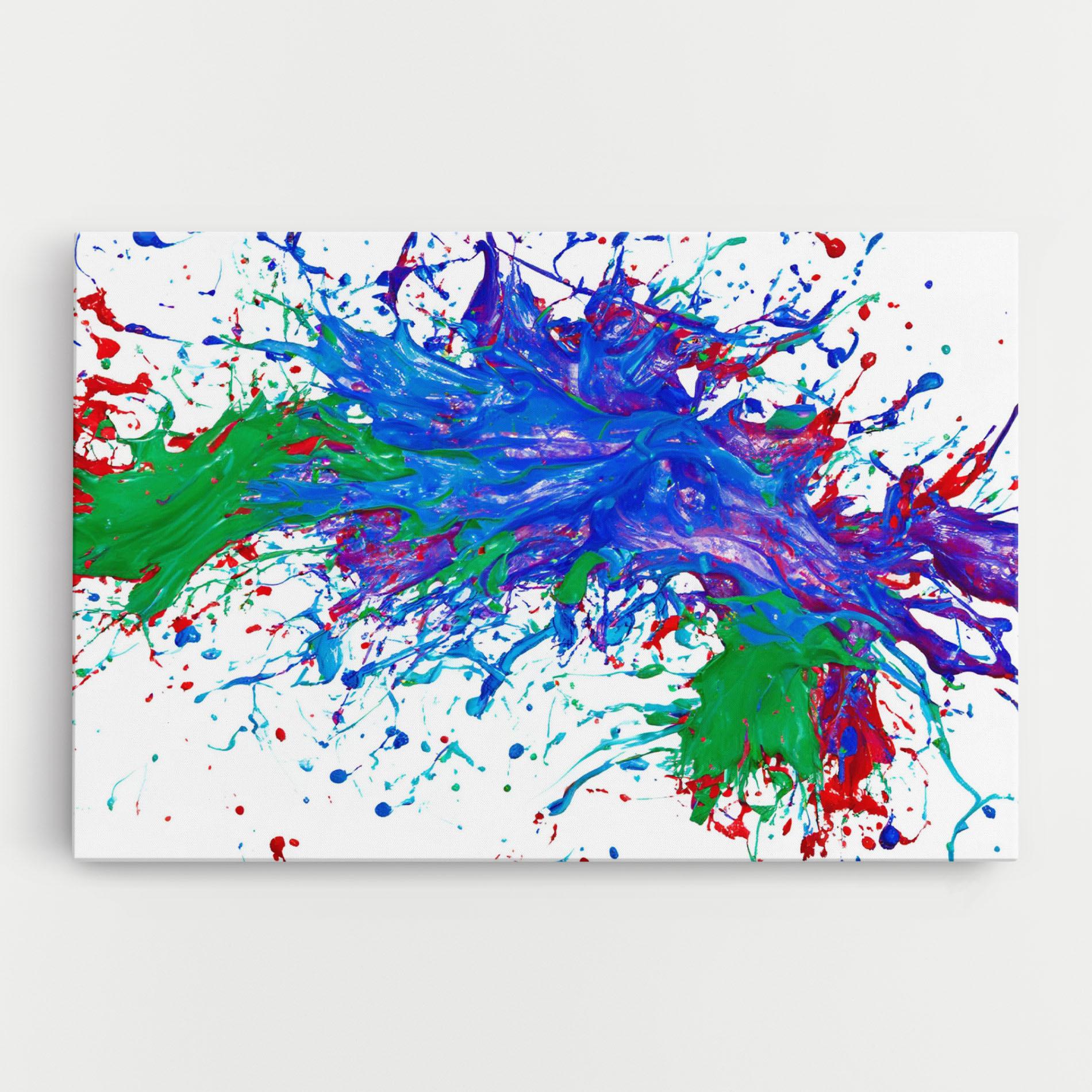 Leinwandbild Colorful Blue Purple mockup 0