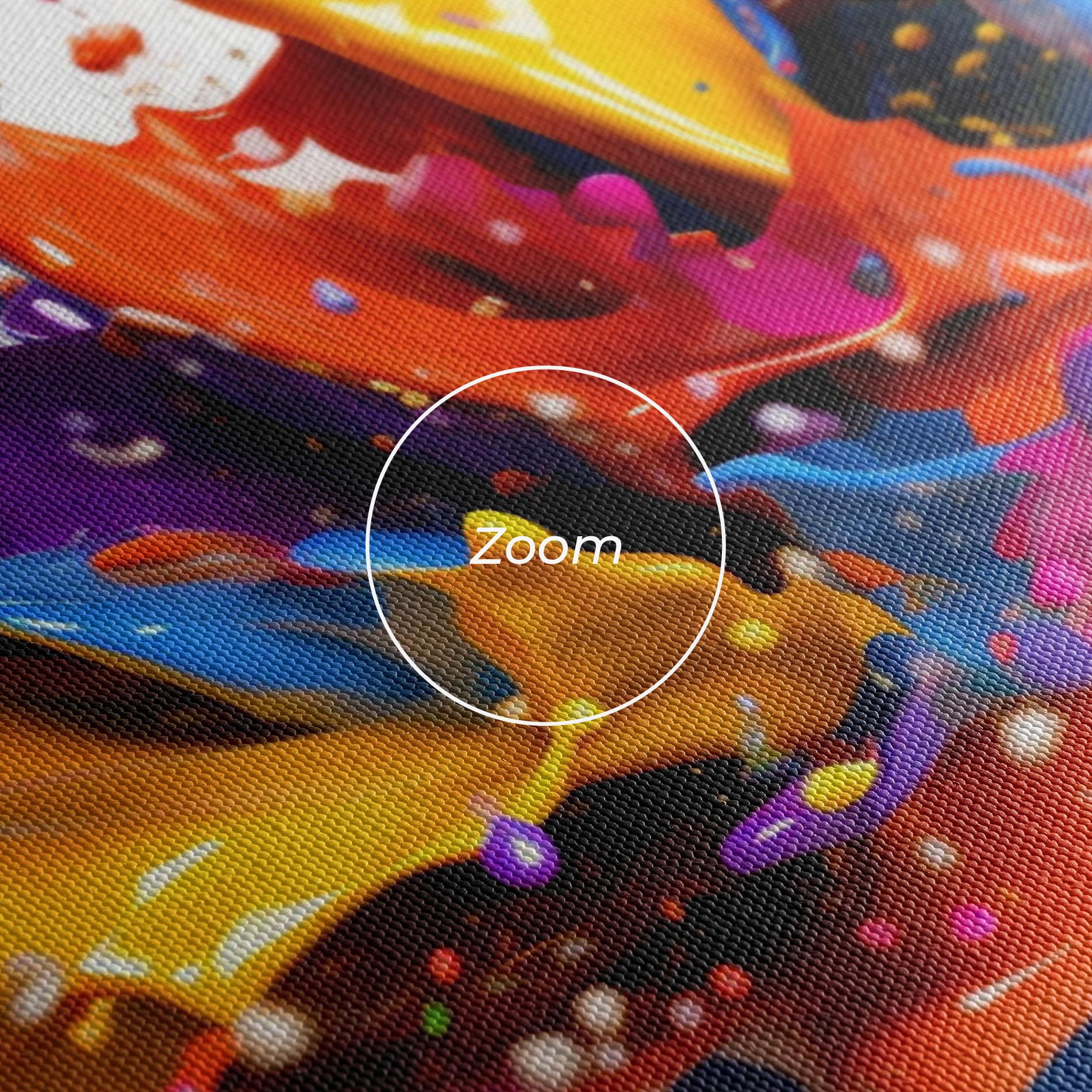 Leinwandbild Abstract Splash 3d mockup 3