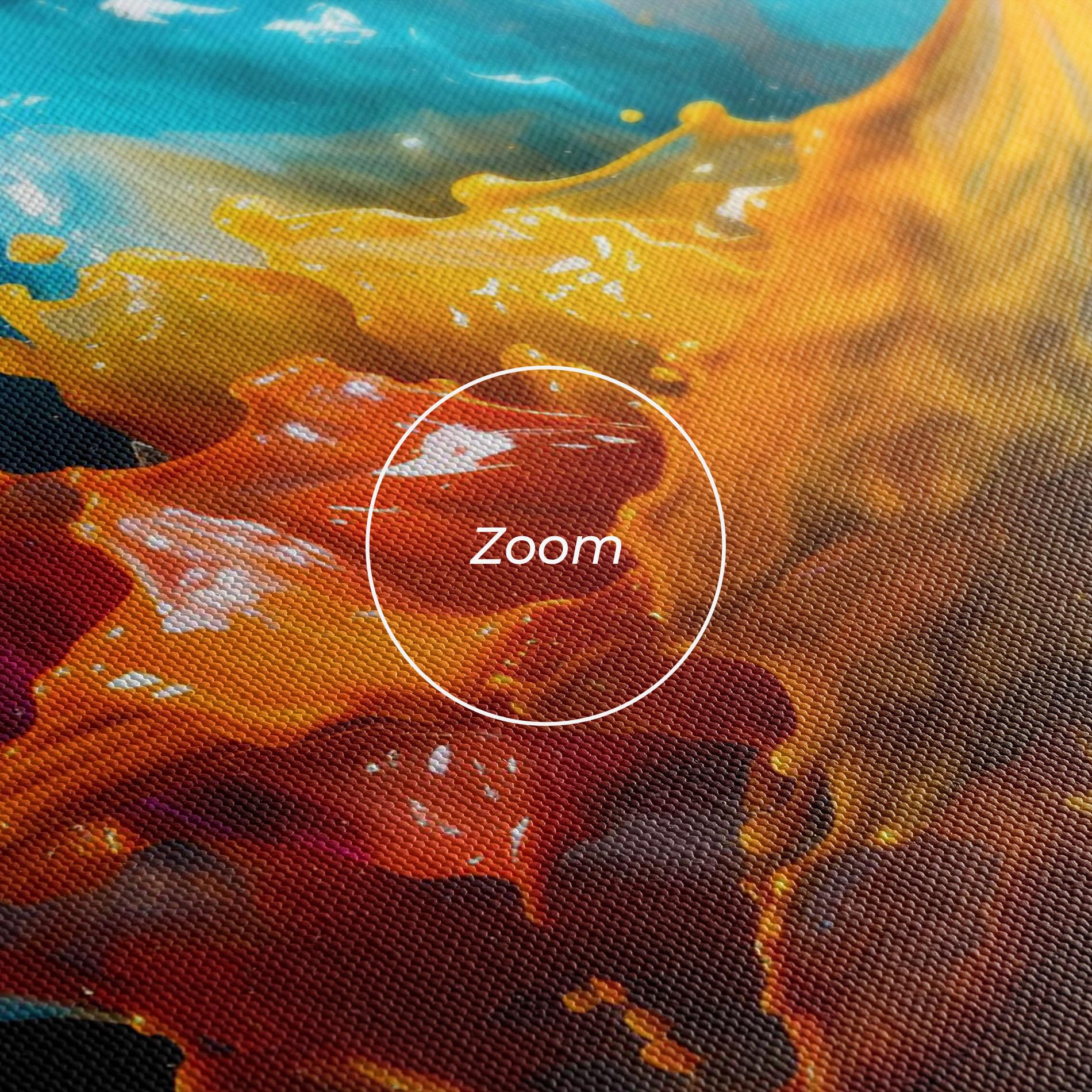 Leinwandbild Colorful Splash Floating mockup 3