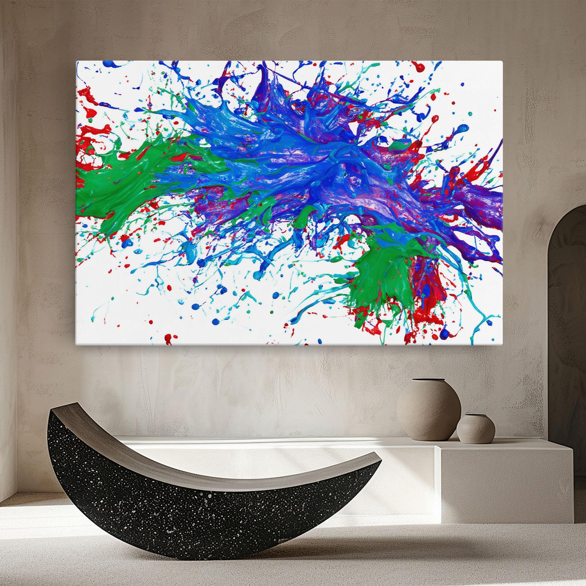 Leinwandbild Colorful Blue Purple mockup 8