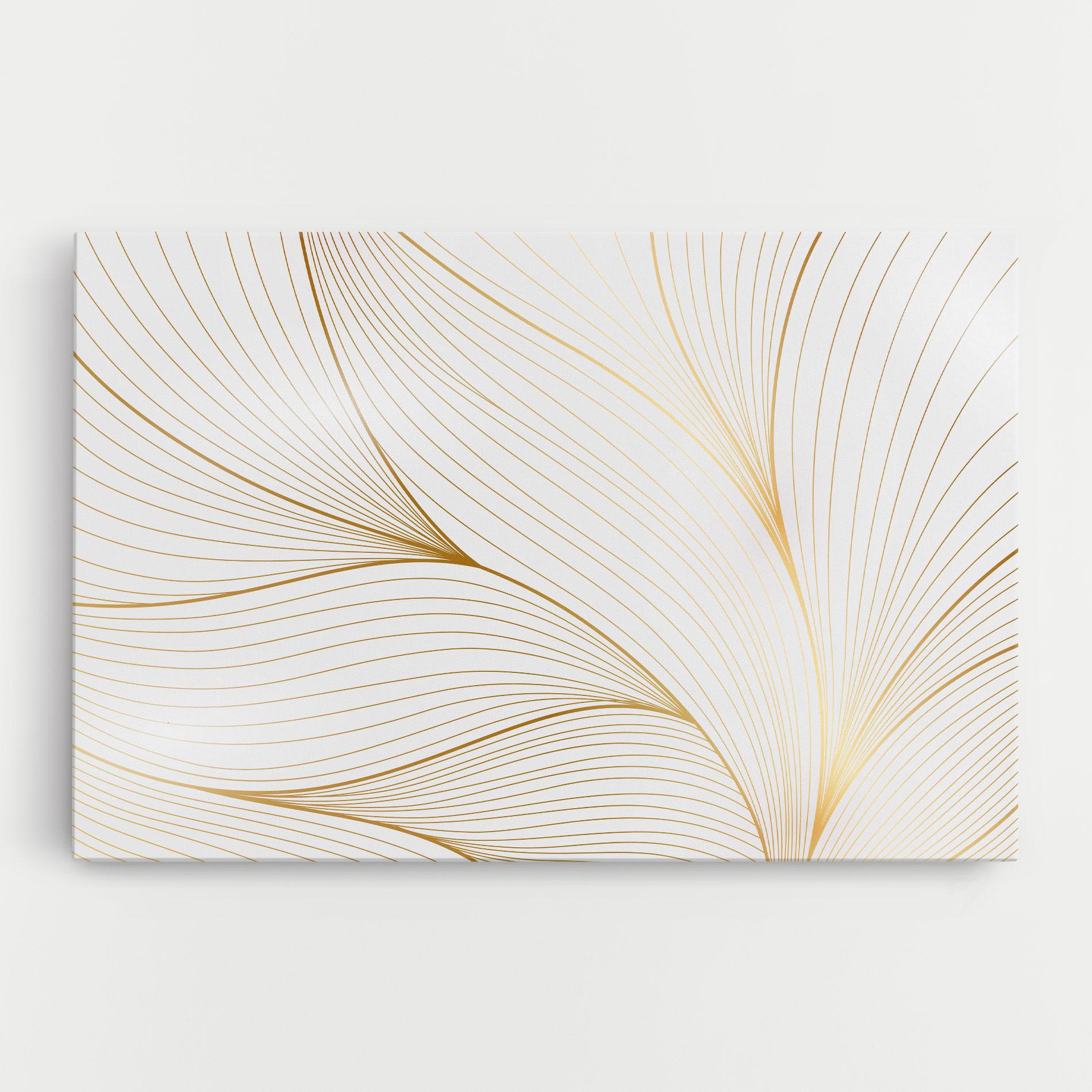 Leinwandbild Gold Wave mockup 0