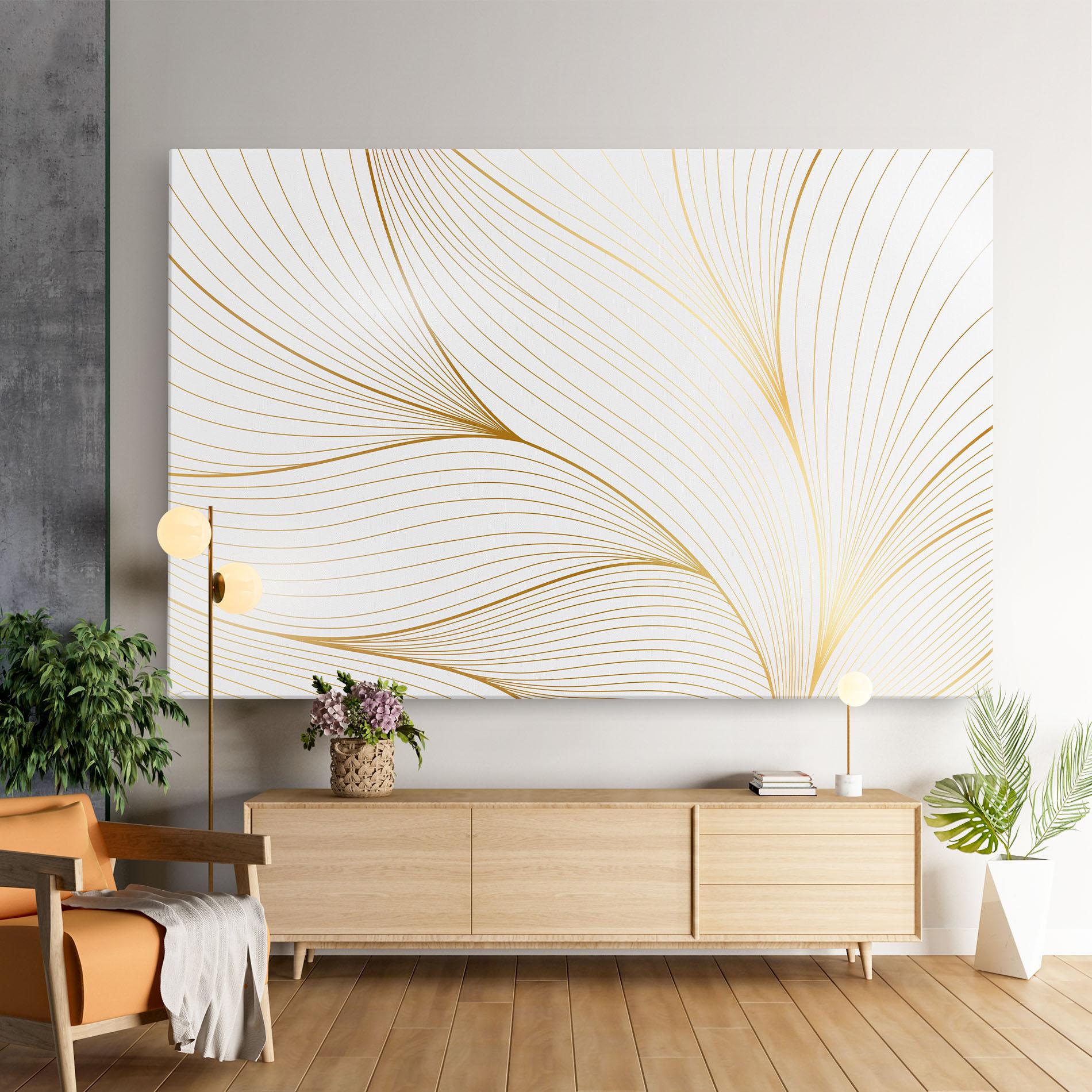 Leinwandbild Gold Wave mockup 9