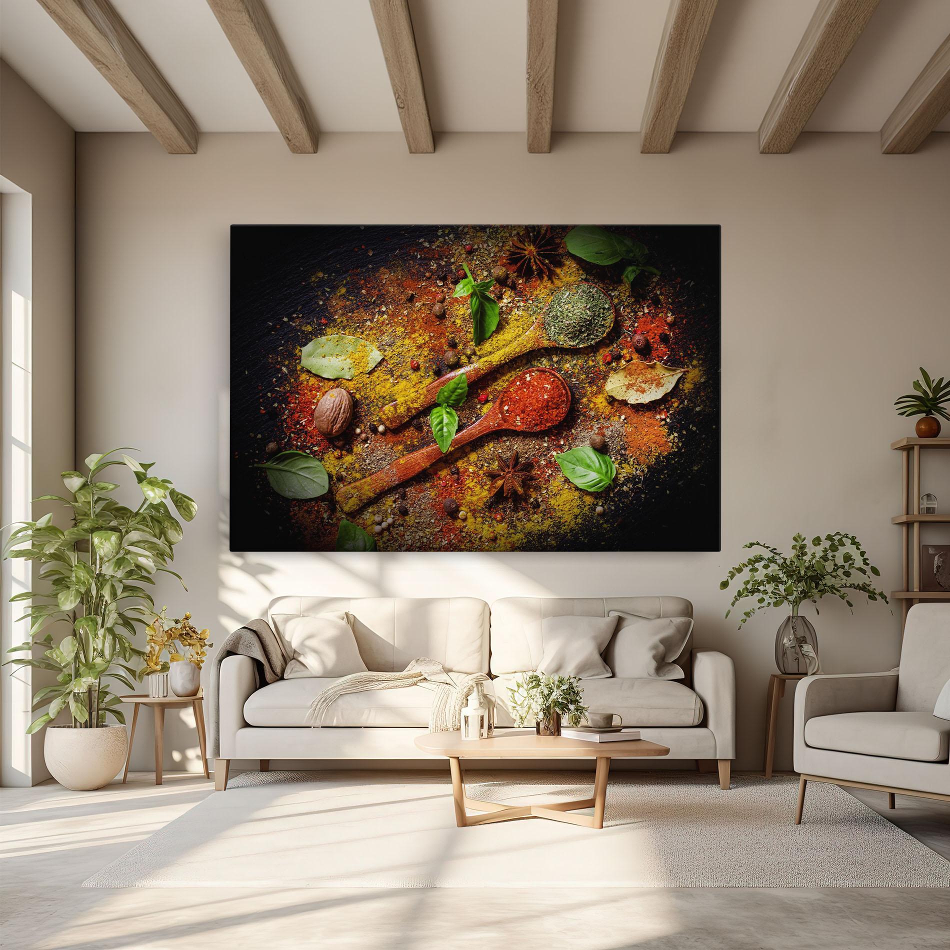 Leinwandbild Oriental Spices mockup 6