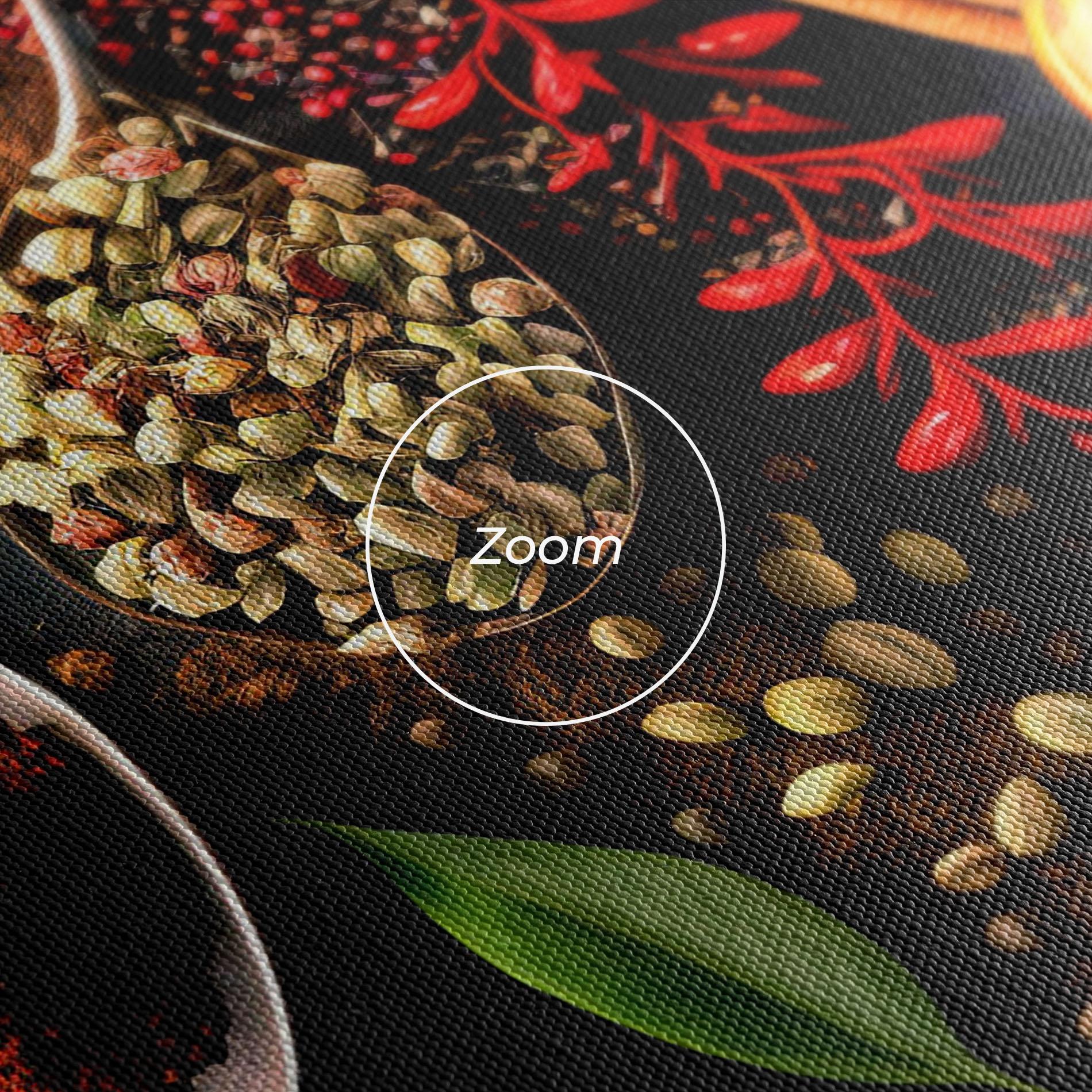 Leinwandbild Closeup Pices mockup 3