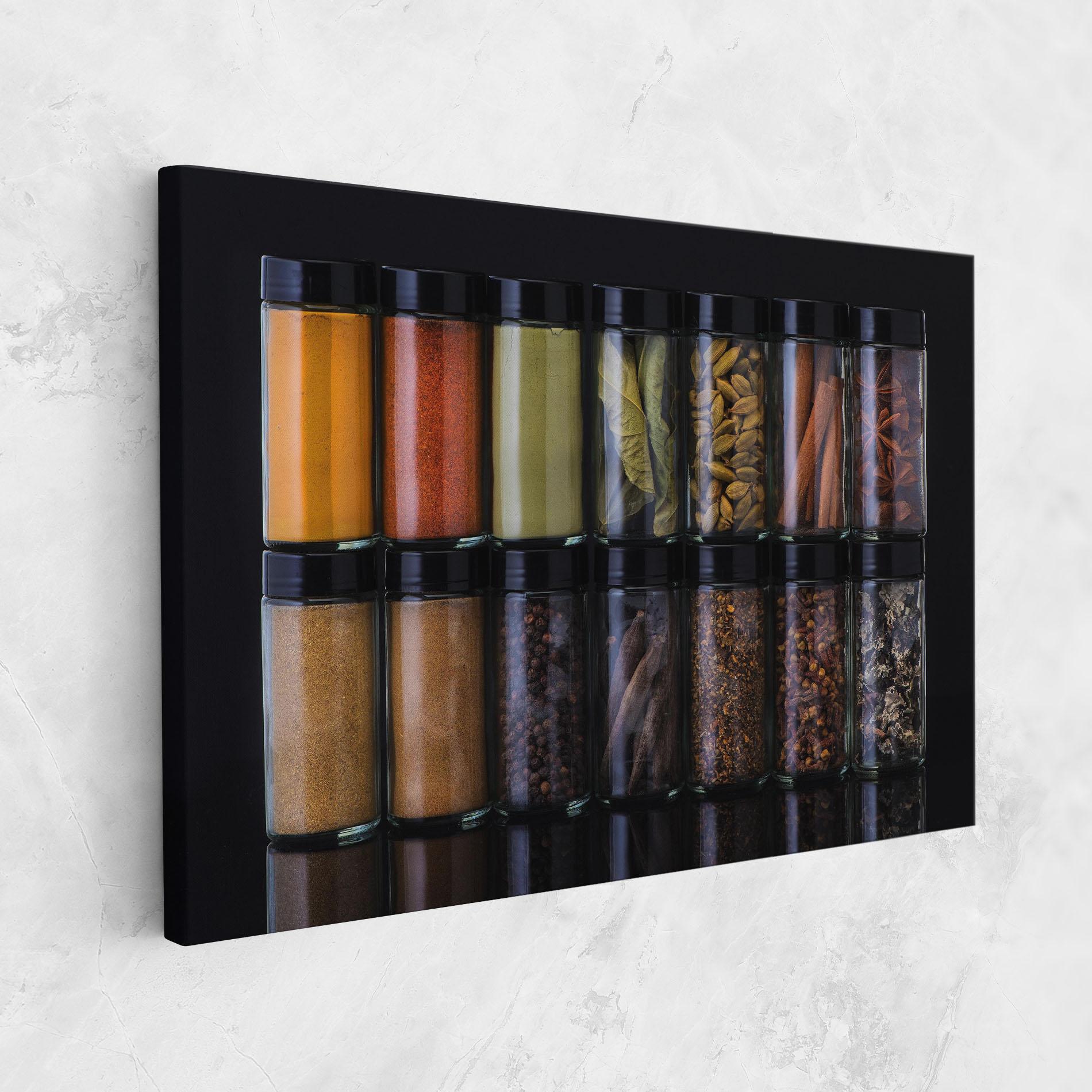Leinwandbild Seasonings Jars mockup 1