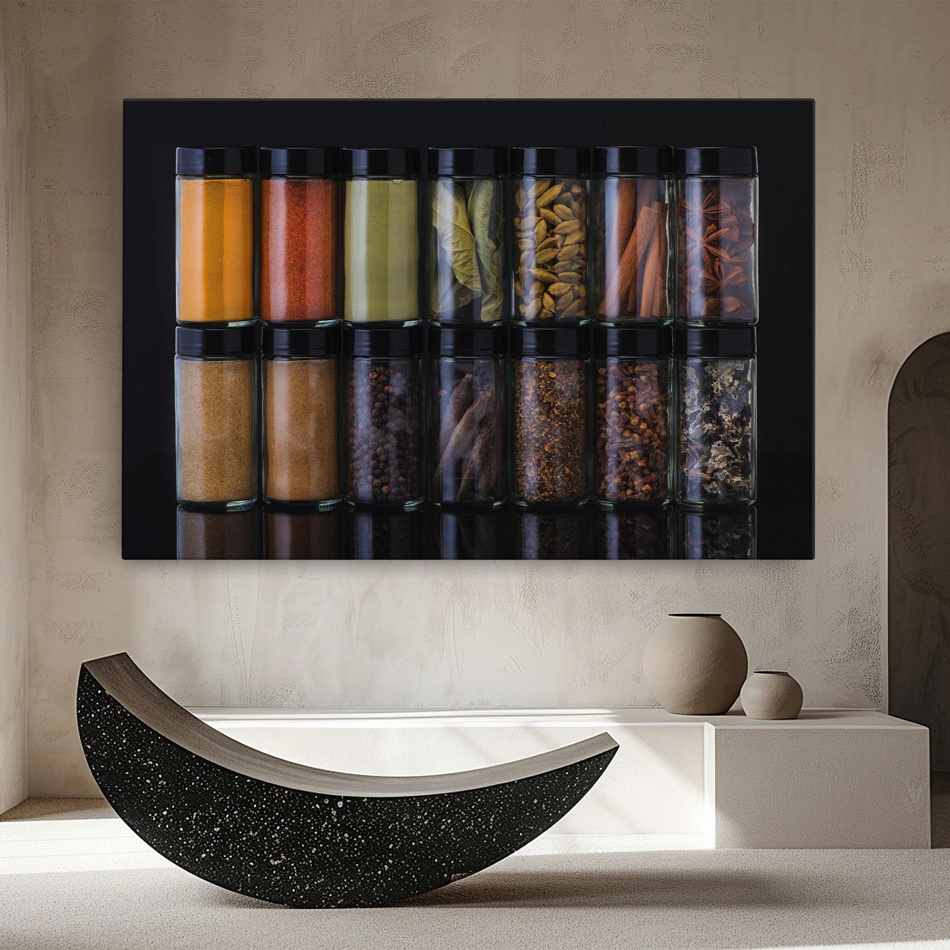 Leinwandbild Seasonings Jars mockup 8